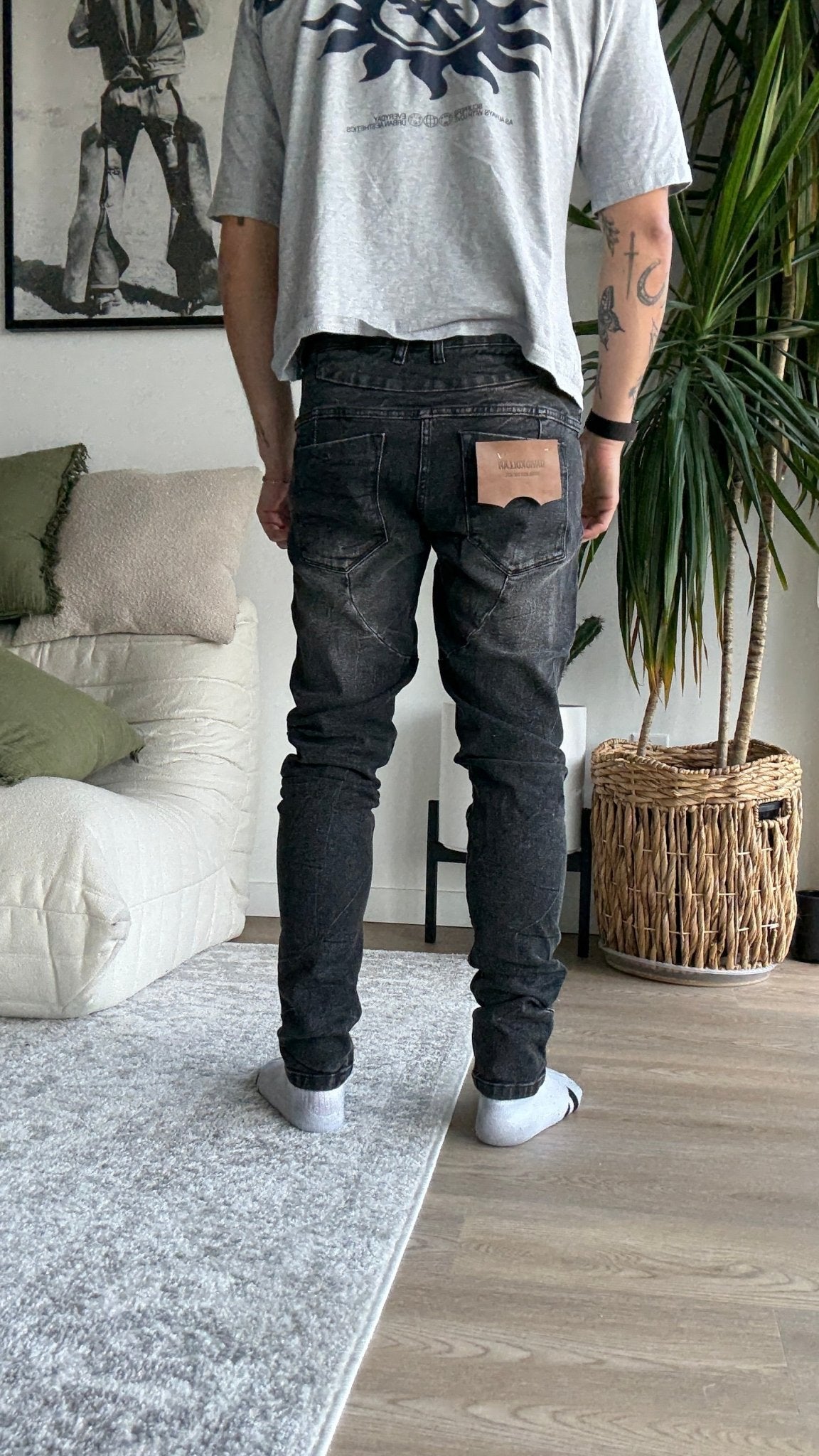 [915] : Skinny Fit Denim - Grey - 32 - BDK