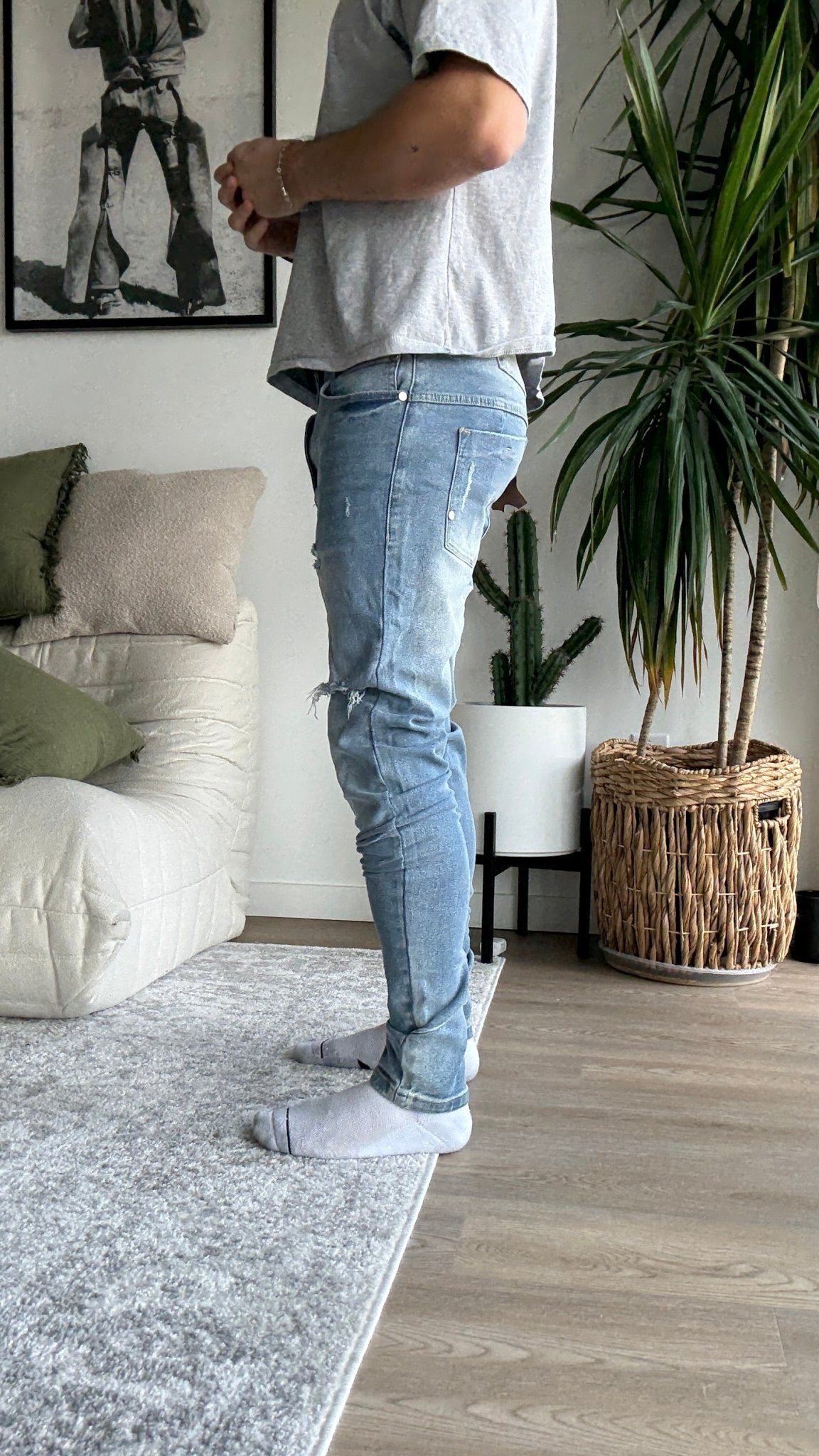 [916] : Skinny Fit Denim – Blue – 32 - BDK