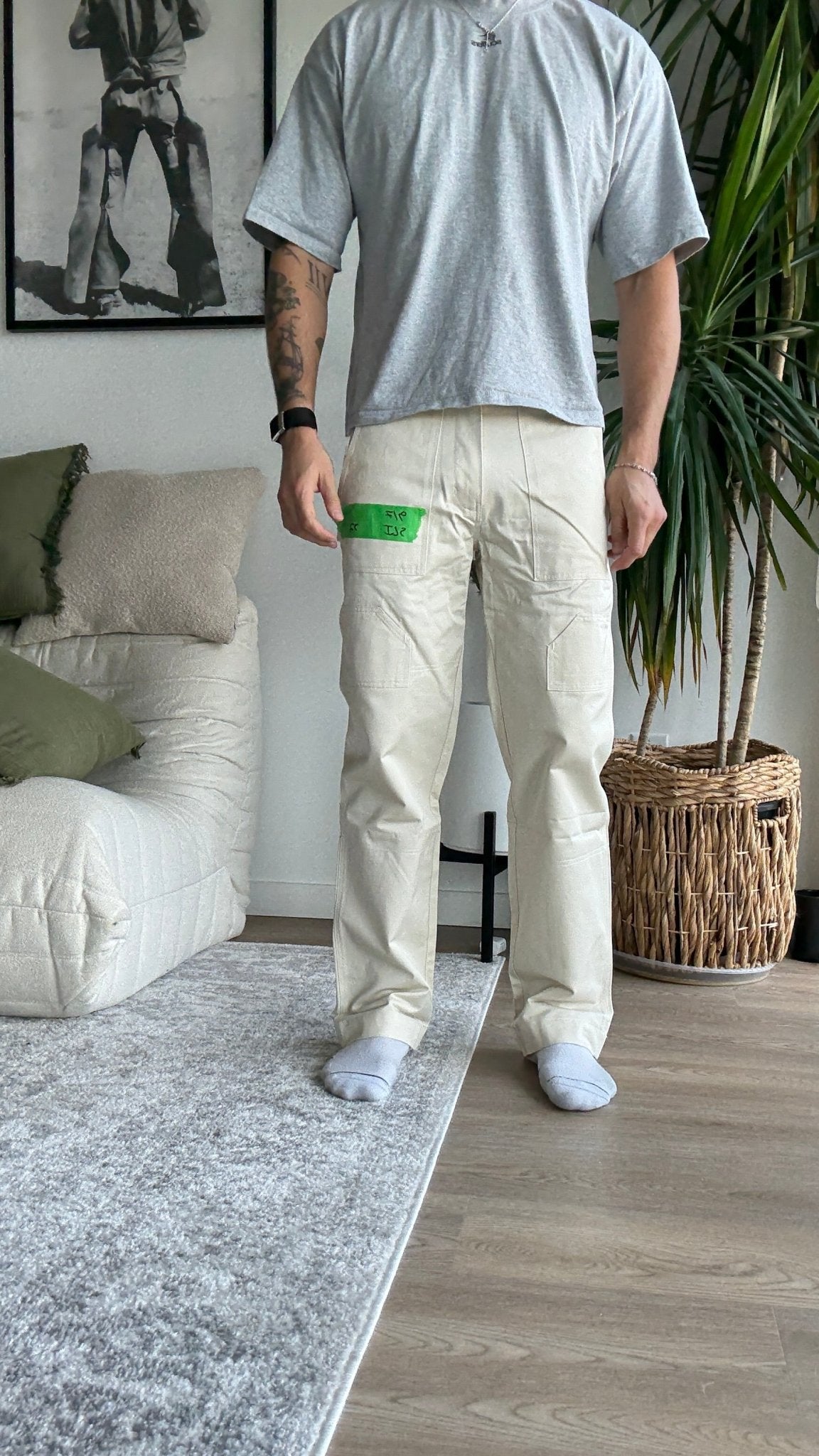 [917] : Slim Fit Denim - Off White - 32 - BDK