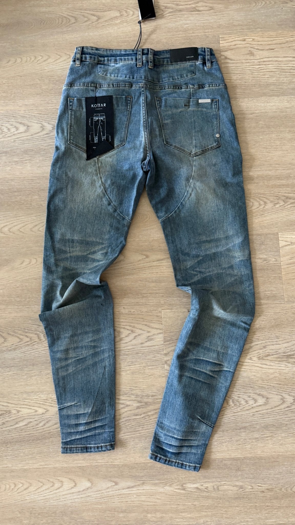 [918] : Skinny Fit Denim – Deep Whisker Blue – 30 - BDK
