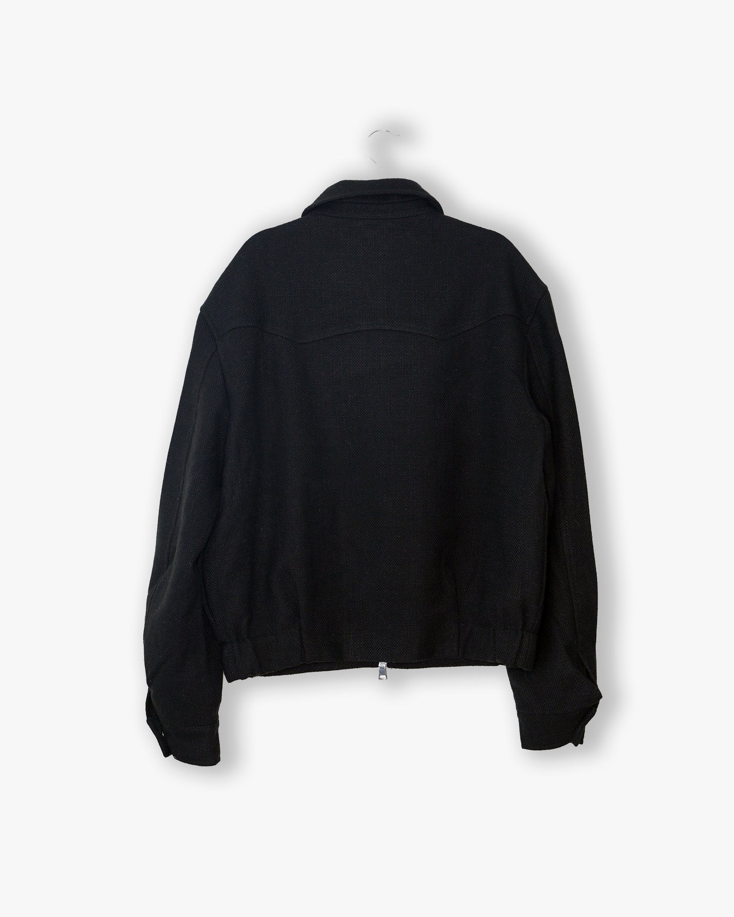 [#94] : Woven Cropped Jacket – Black – L
