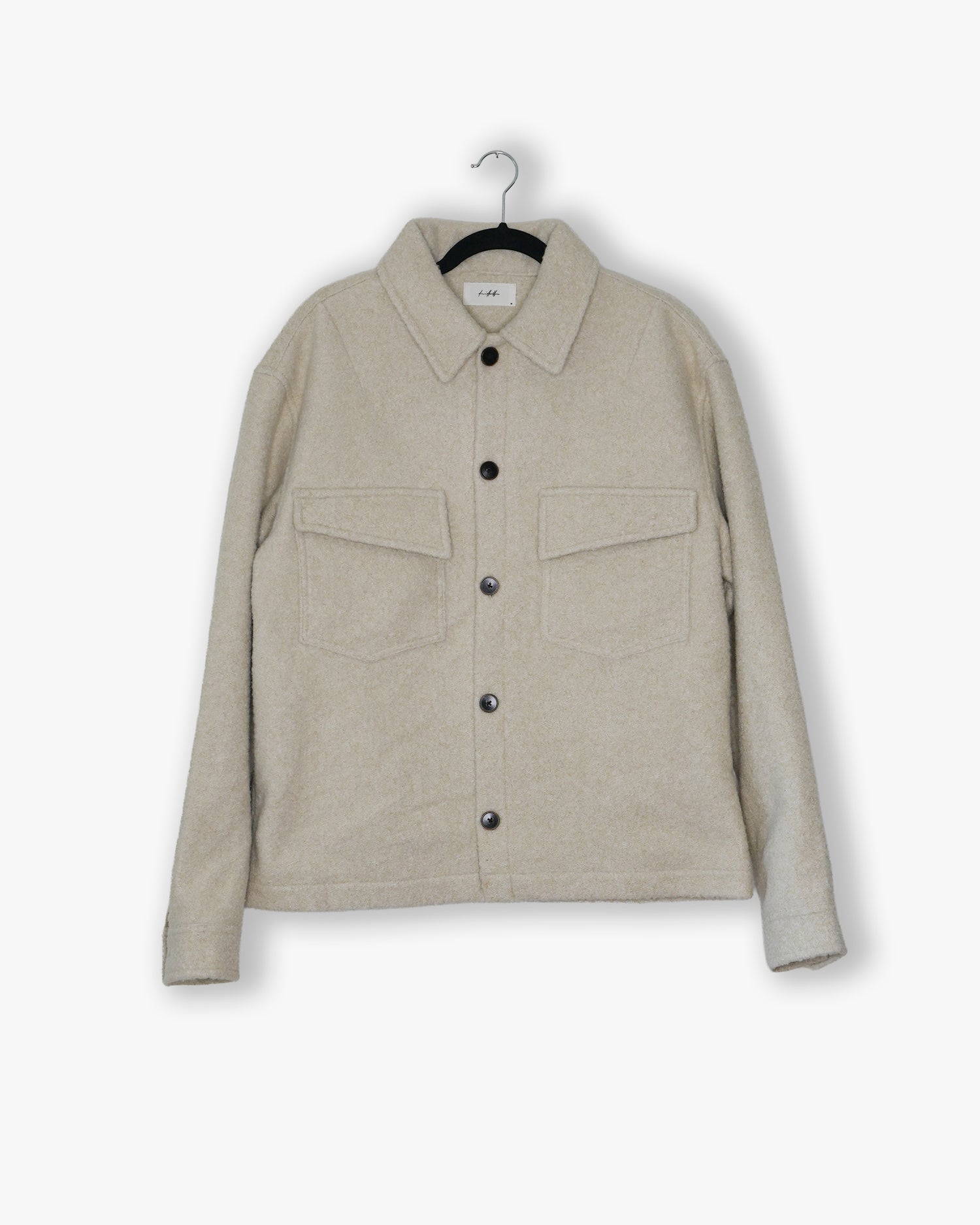 [#96] : Wool Overshirt – Off White – M
