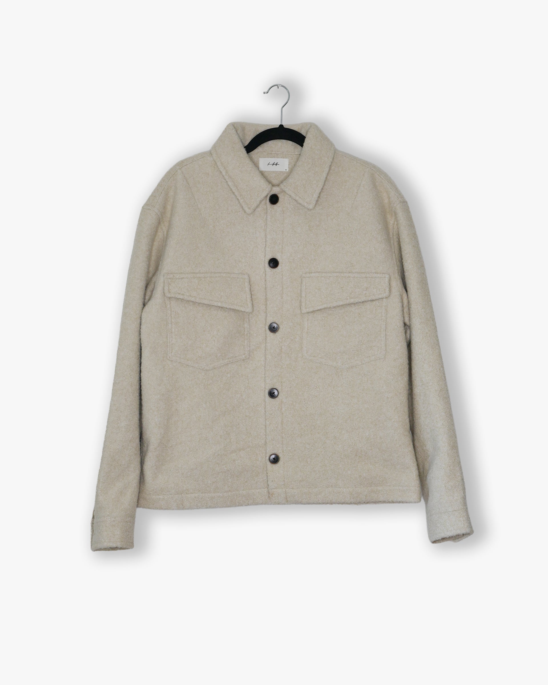 [#96] : Wool Overshirt – Off White – M