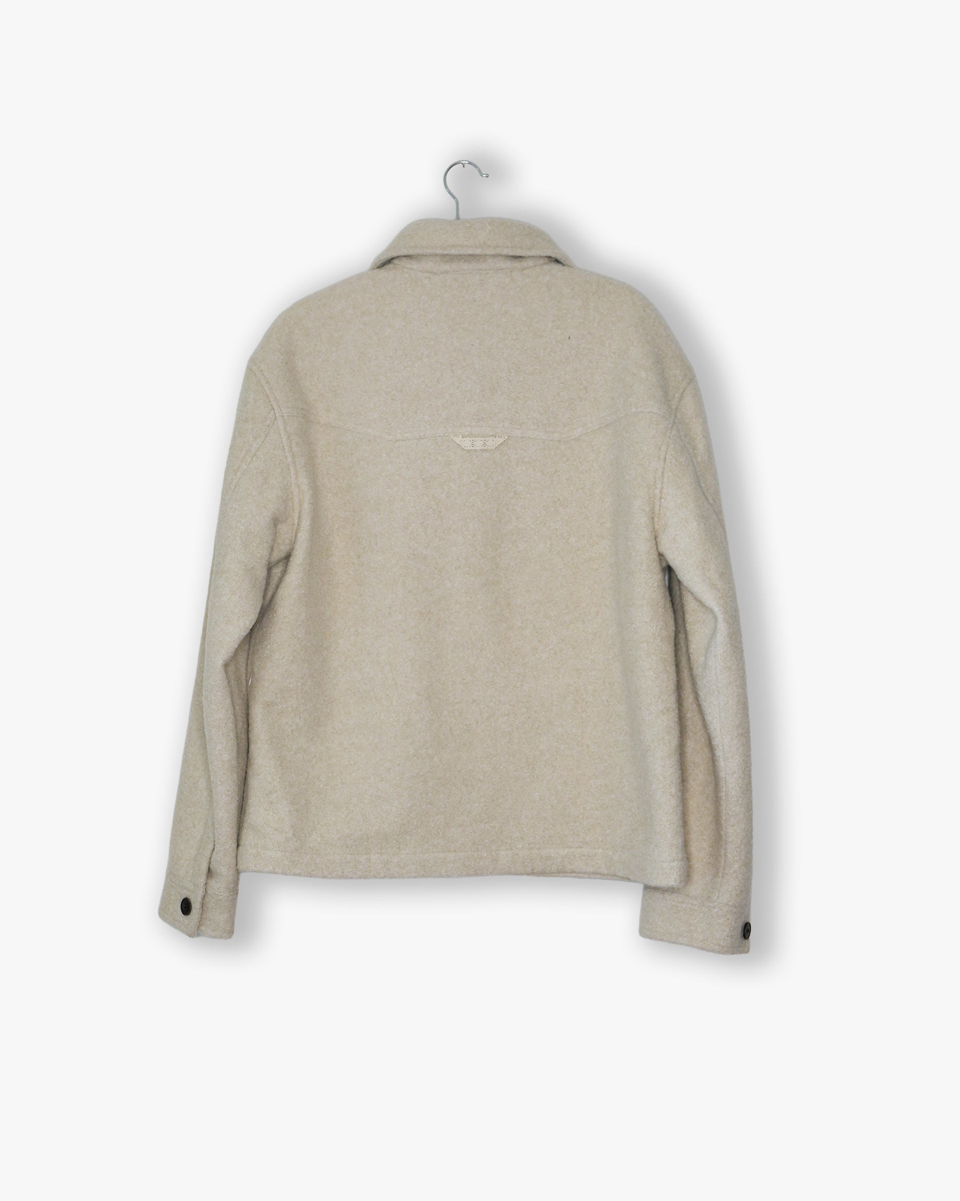 [#96] : Wool Overshirt – Off White – M