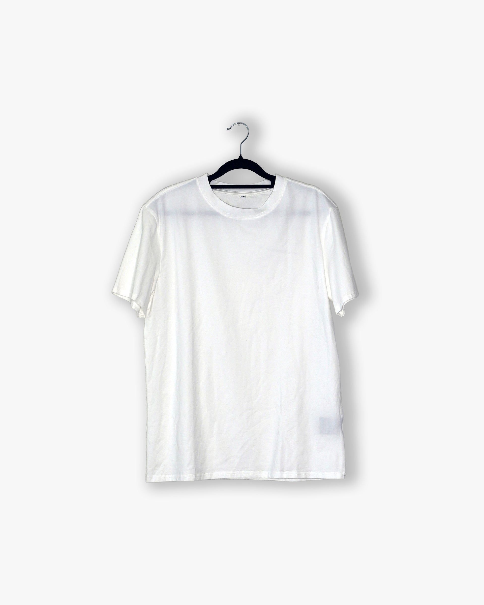 [#99] : Cropped Fitted Tee – White – M