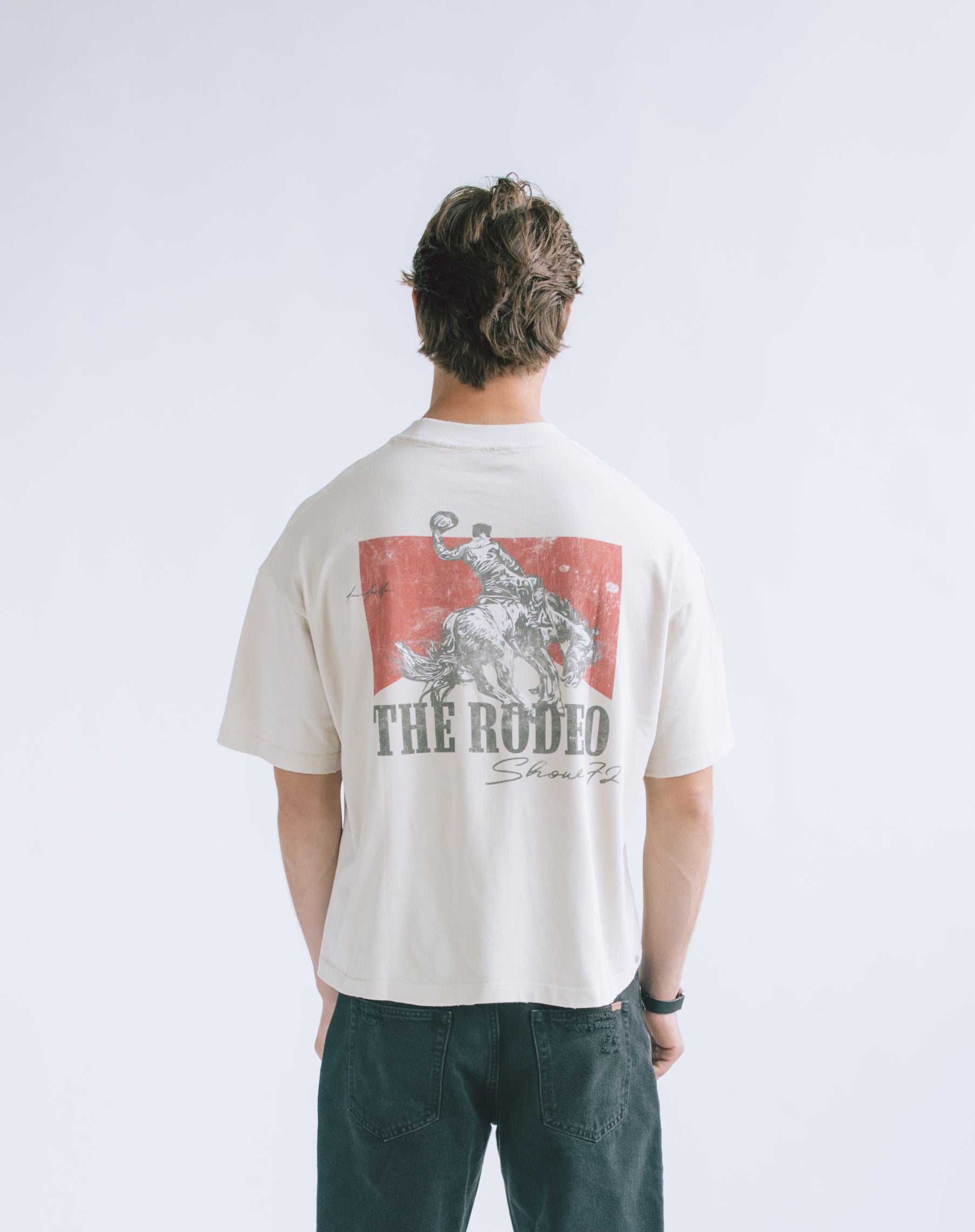 The Rodeo Show Crop Tee : Off White