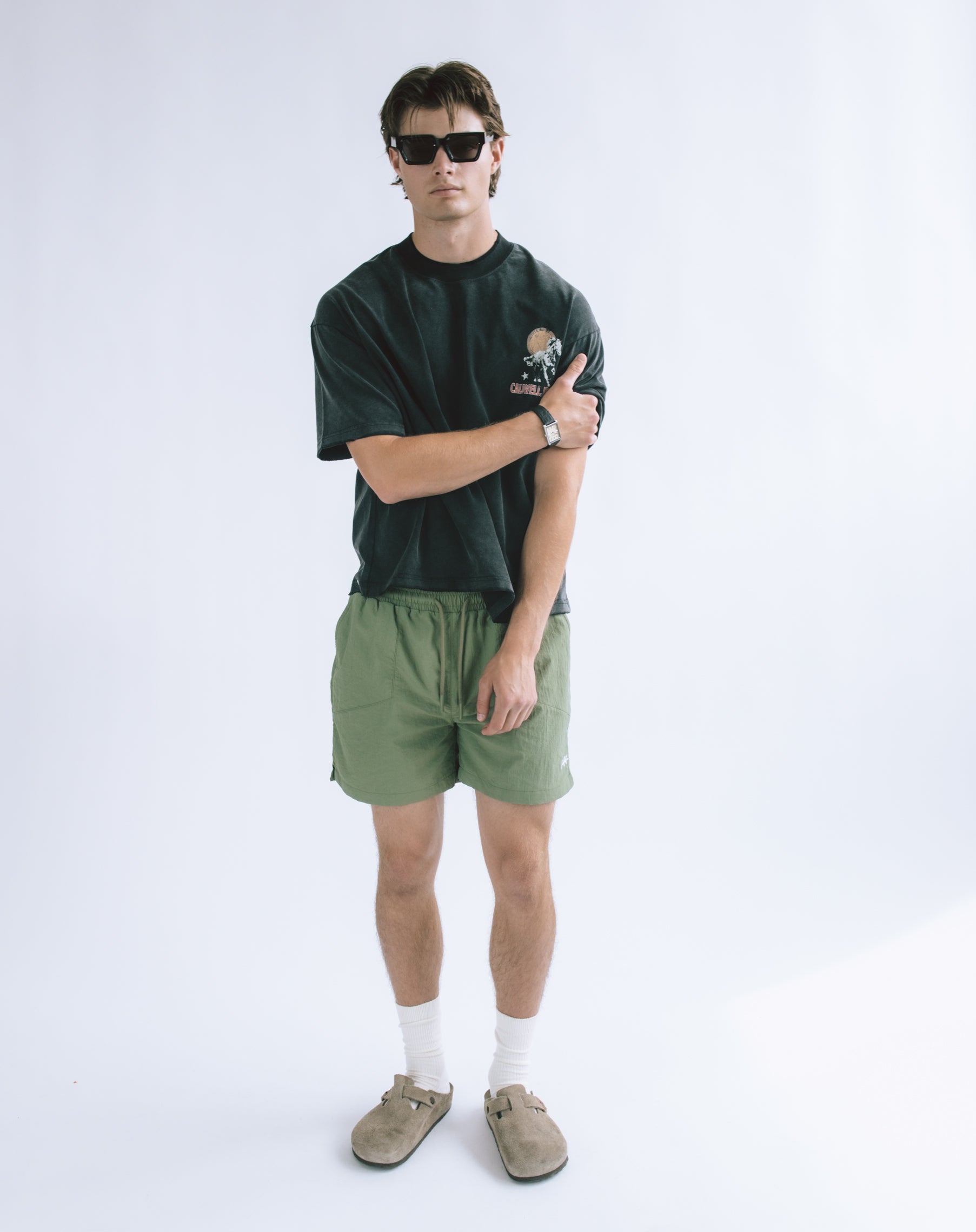 The Breeze Shorts : Pastal Green