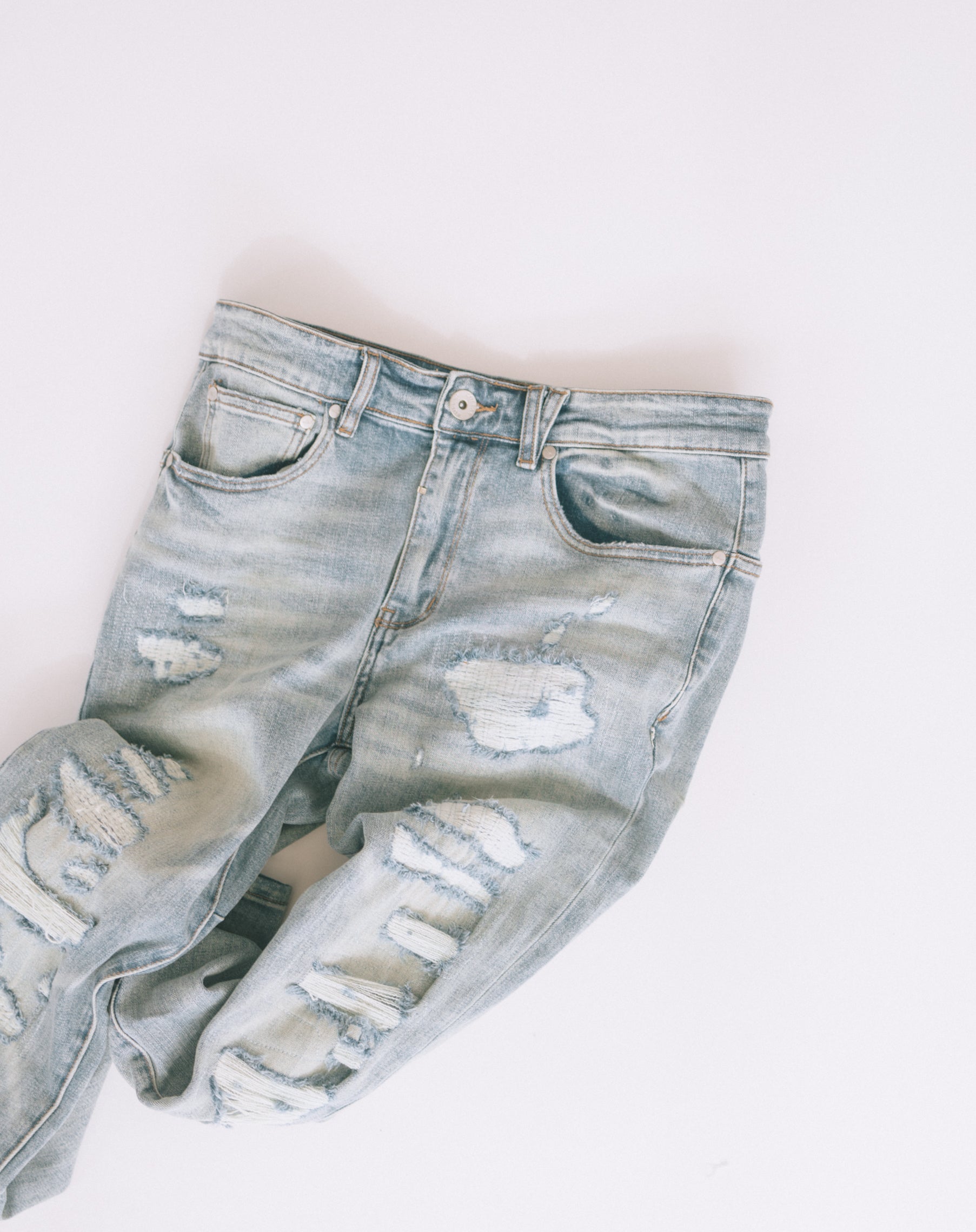 Skinny Cut Denim : Beach Blue