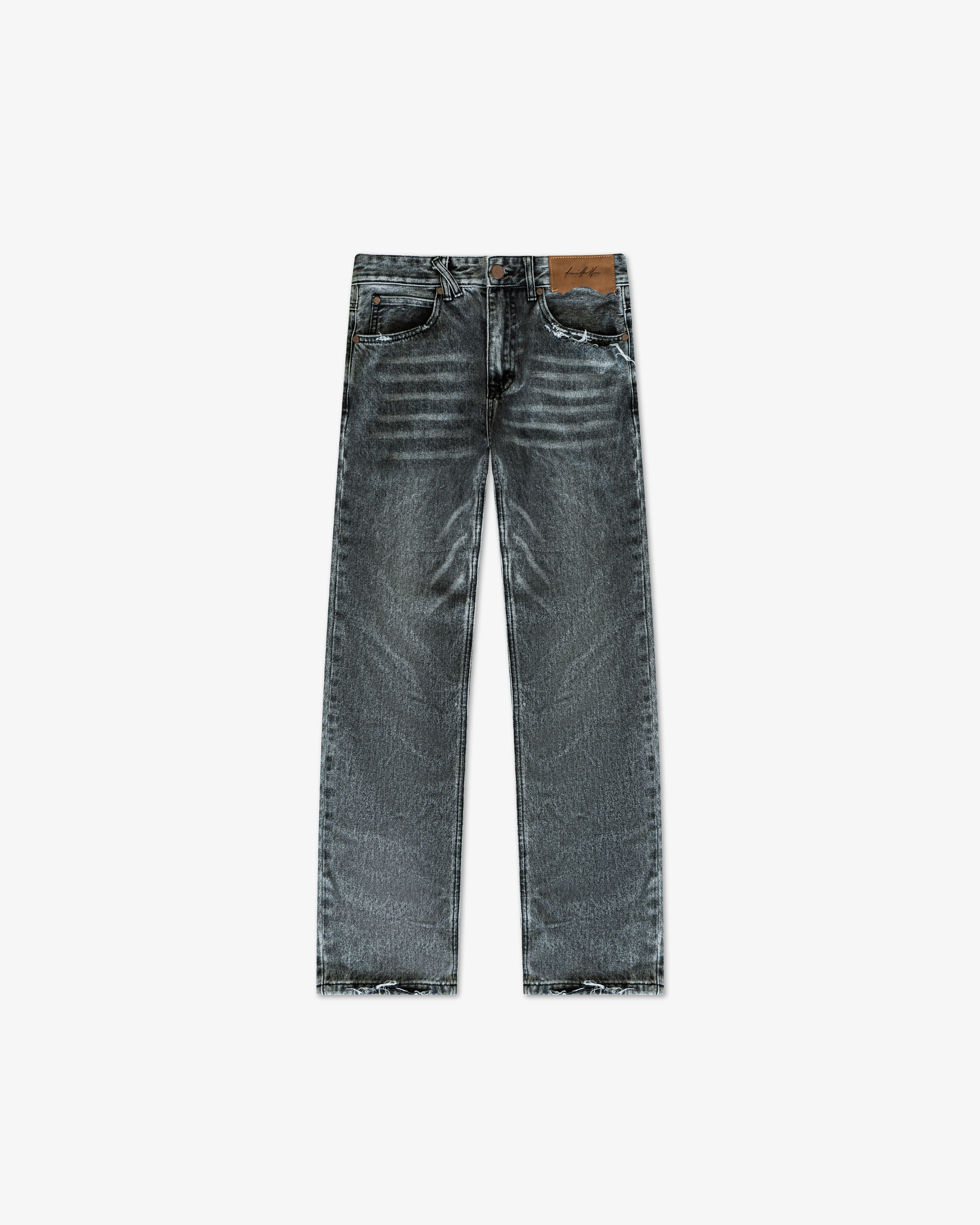 Straight Cut Denim: Fog Gray