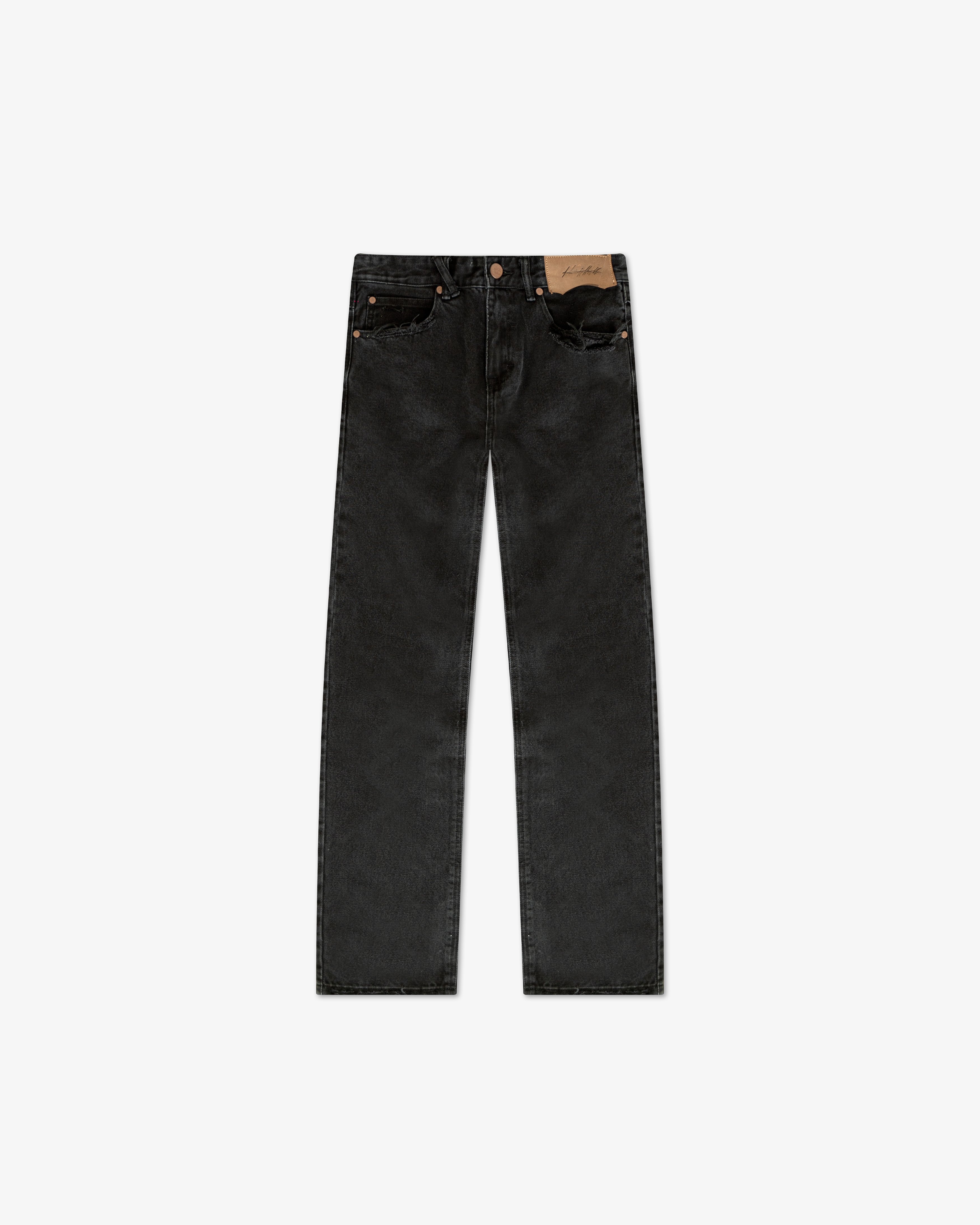 Straight Cut Denim: Classic Black