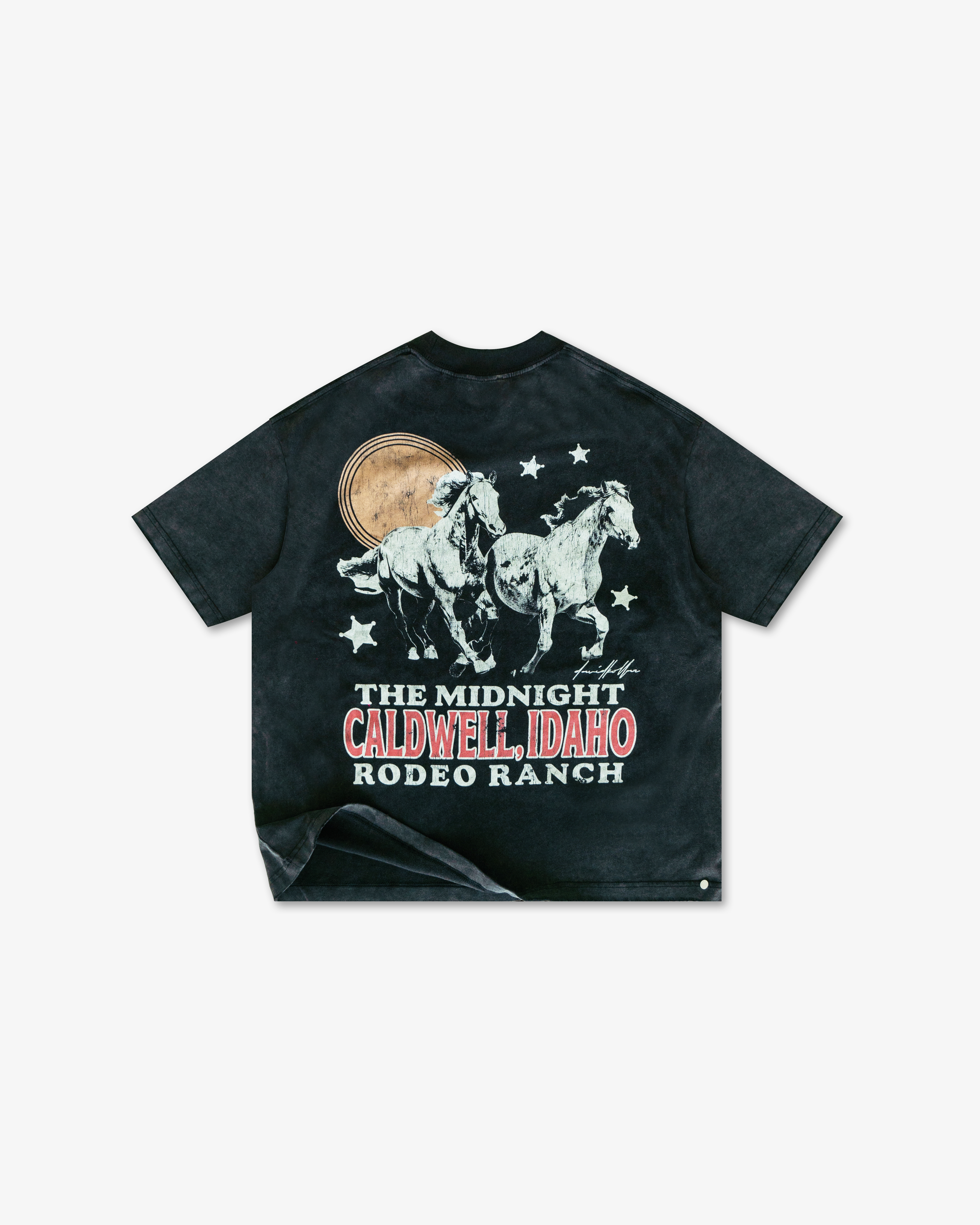 The Caldwell Ranch Crop Tee : Vintage Black