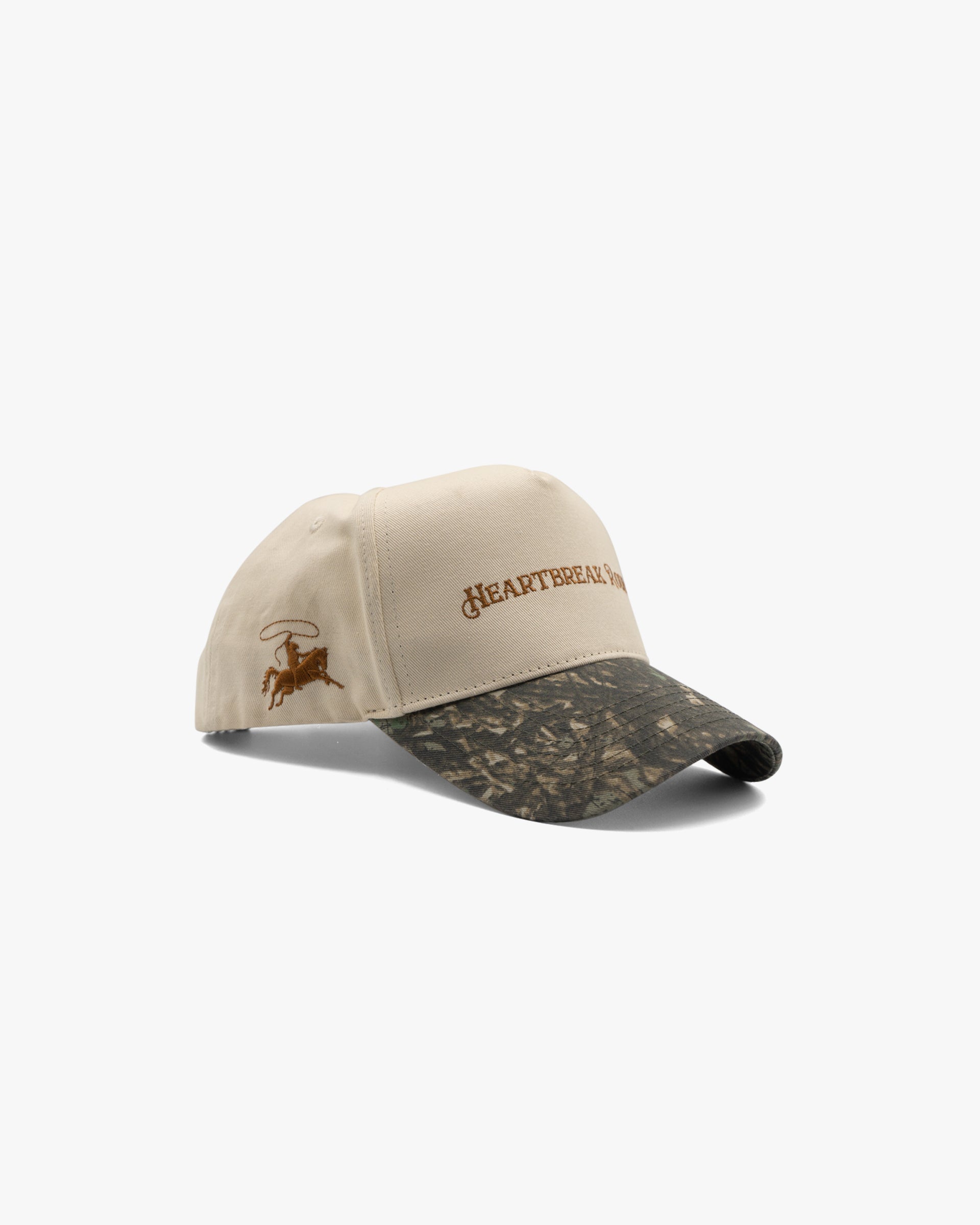 Heartbreak Rodeo Hat : Off White / Camo Green