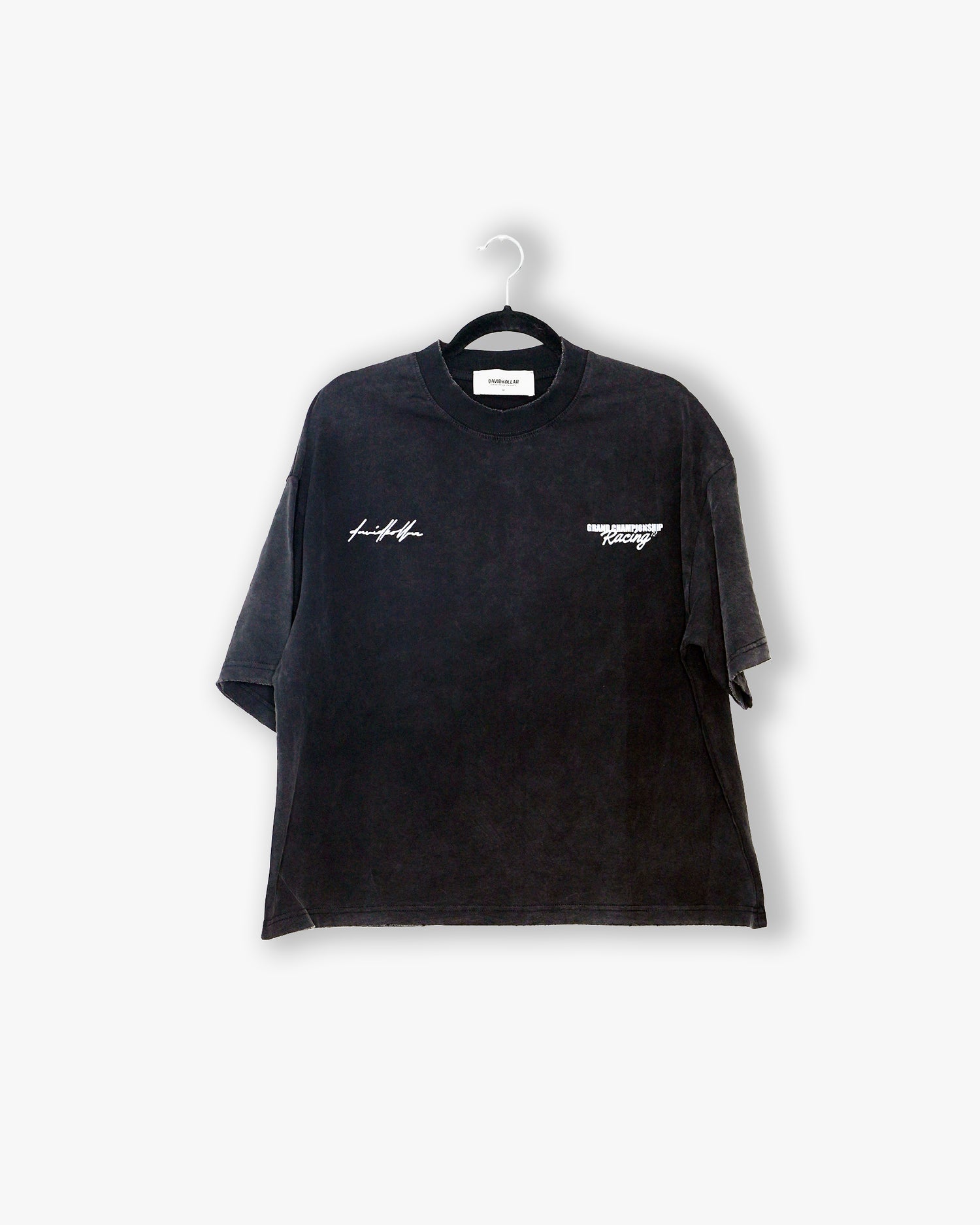 [#105] : Grand Championship Cropped Vintage Oversized Tee – Black – M