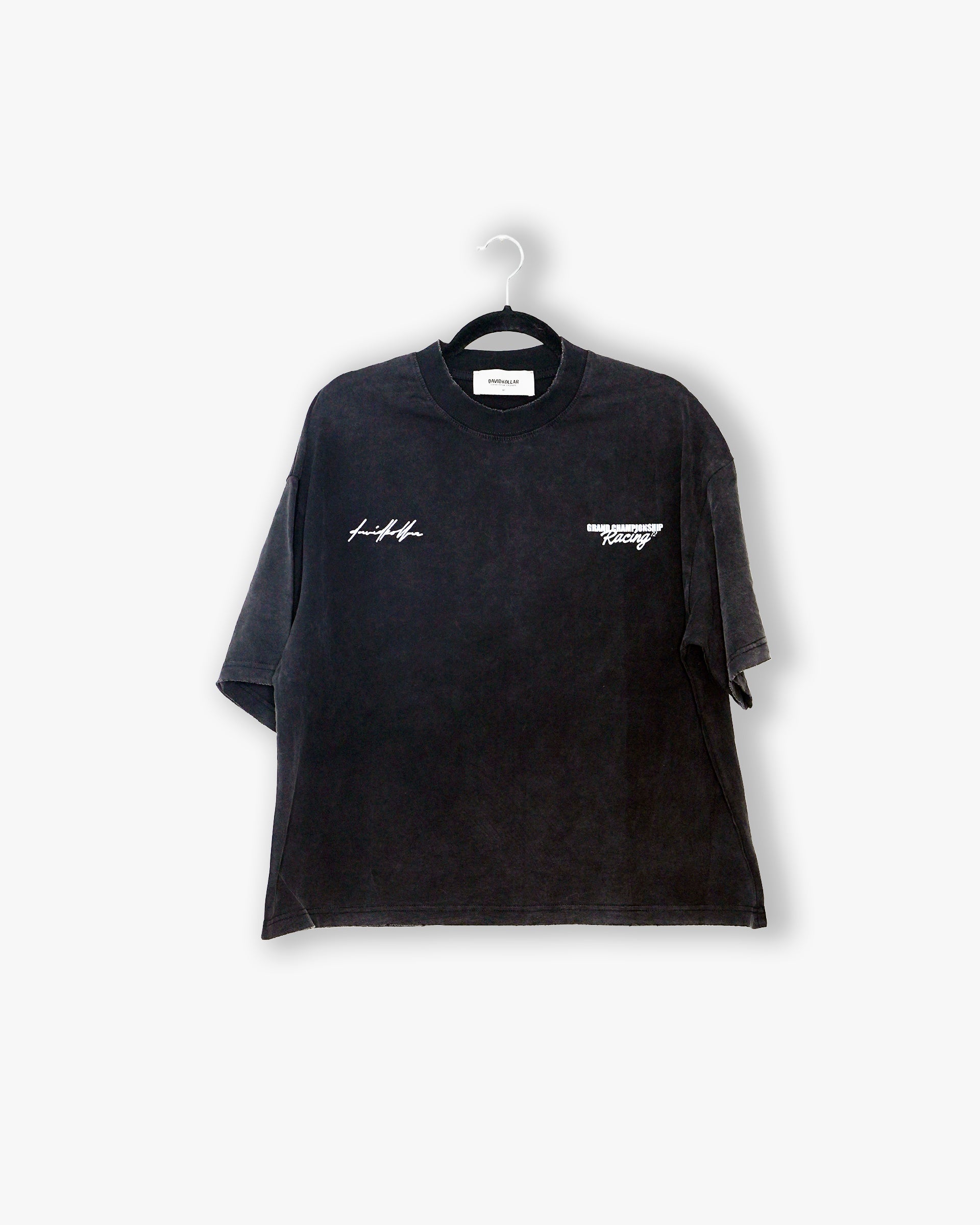 [#105] : Grand Championship Cropped Vintage Oversized Tee – Black – M