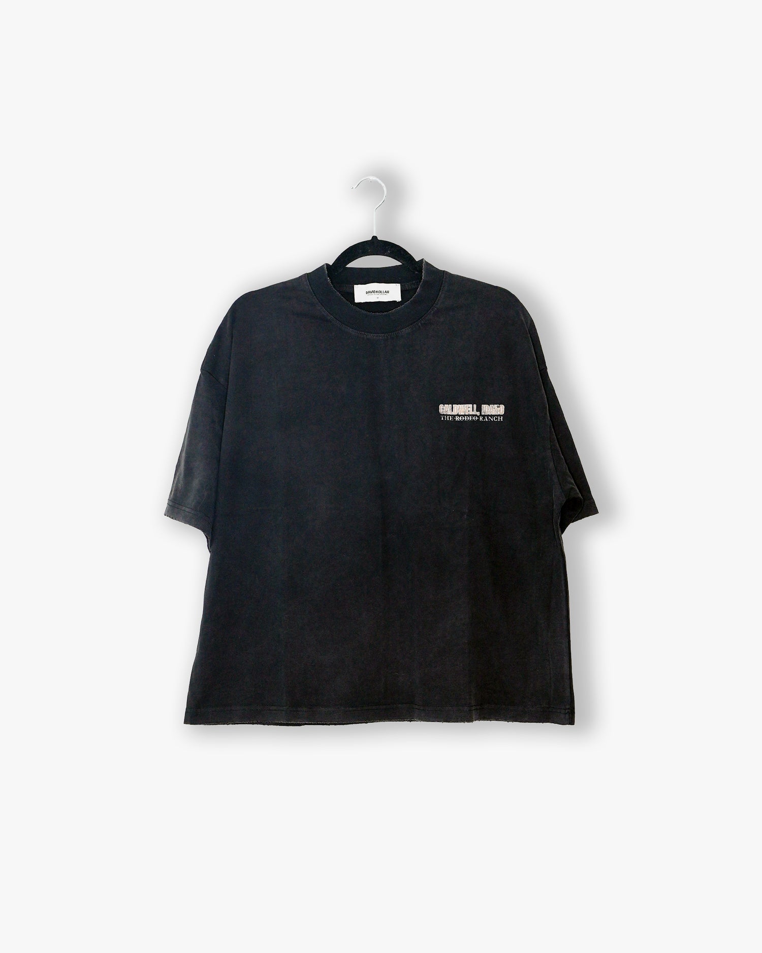 [#108] : Caldwell Cropped Vintage Oversized Tee – Vintage Black – M