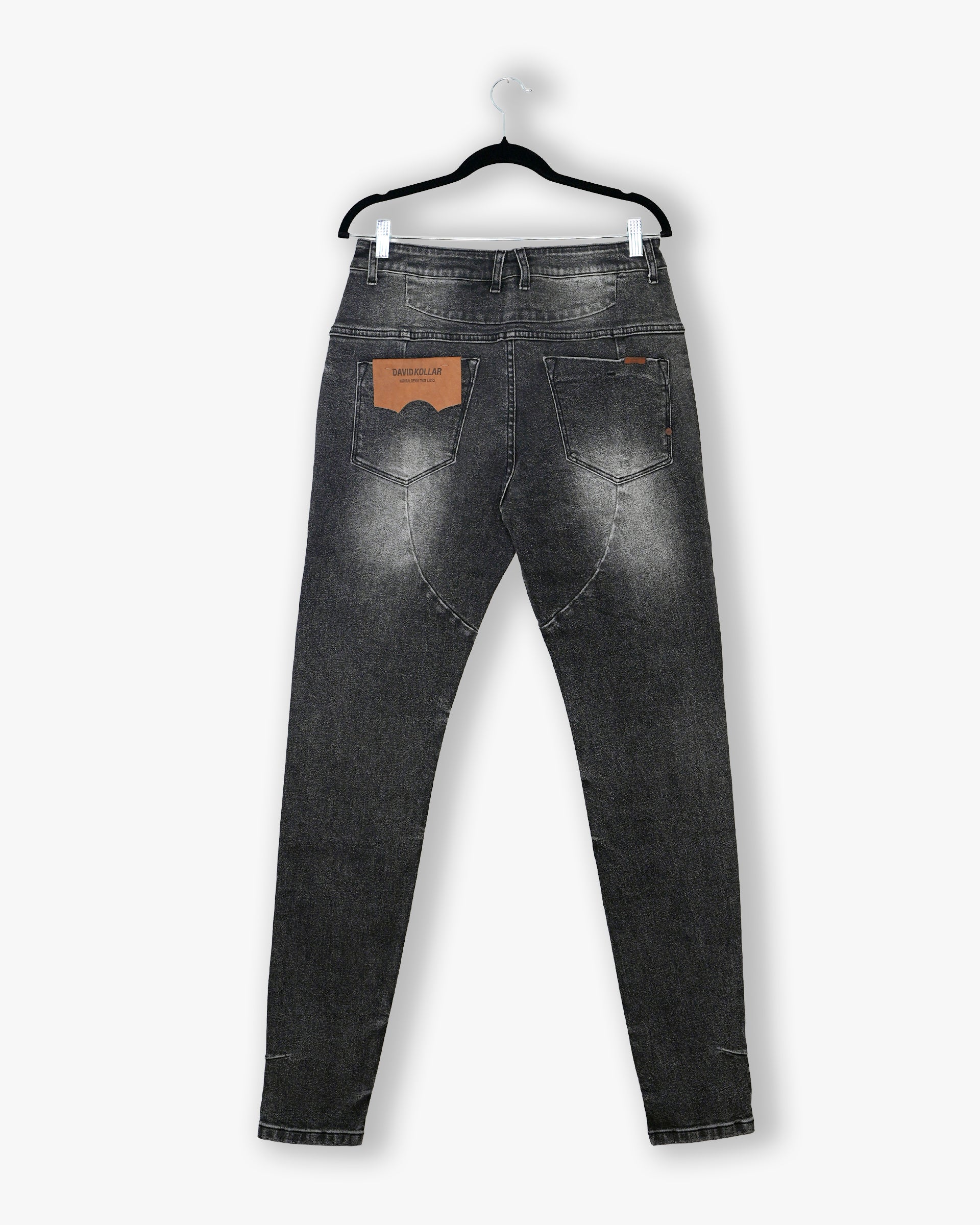 [#117] : Skinny Fit Denim – Whisker Black – 32