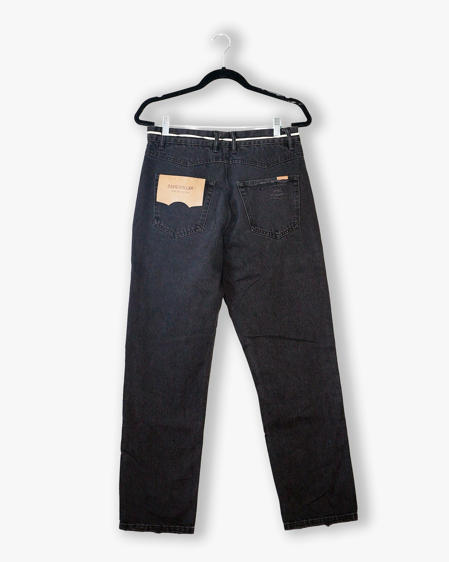 [#141] : Straight Fit Denim – Black – 30
