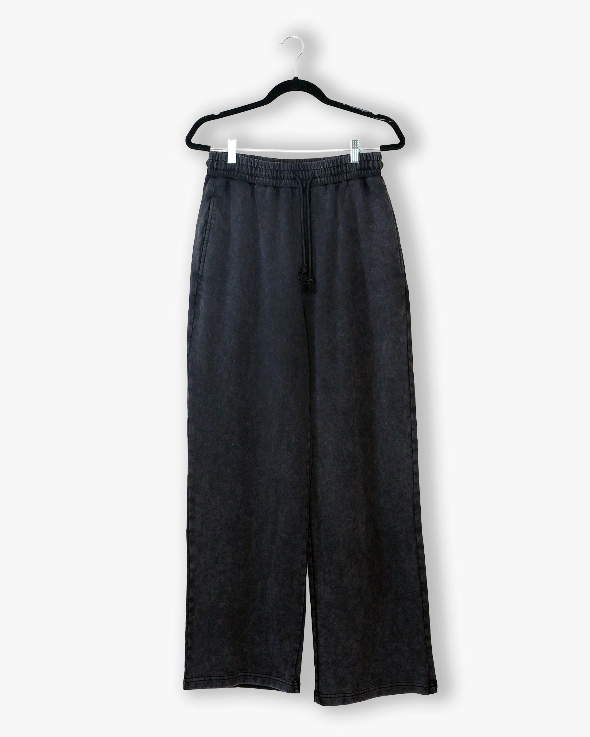[#145] : Relaxed Joggers – Black – L