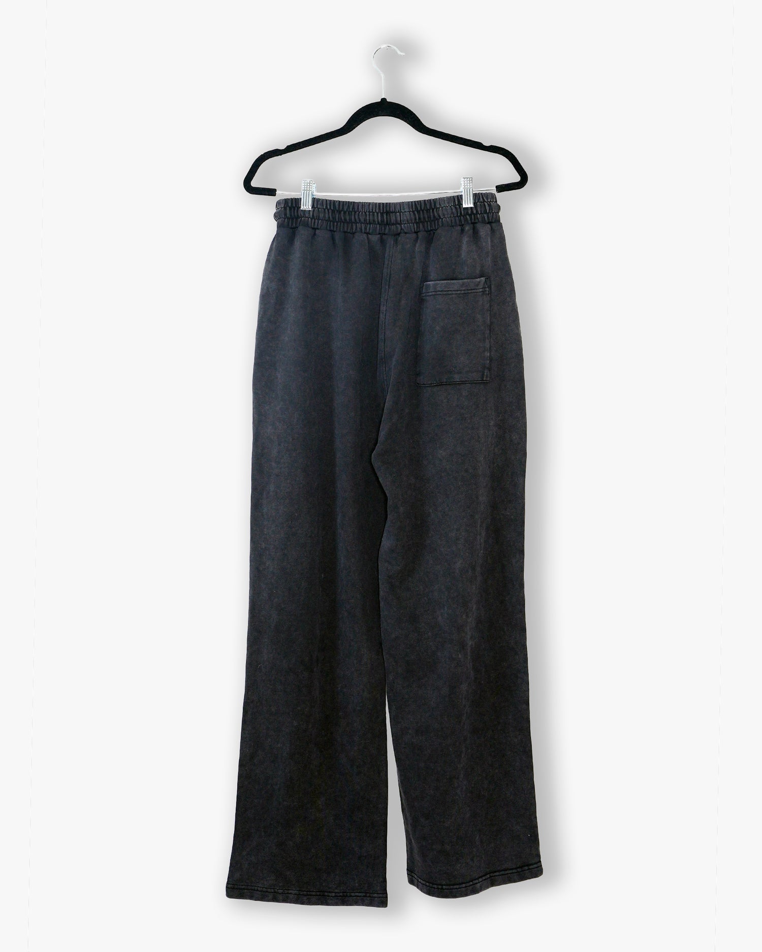 [#145] : Relaxed Joggers – Black – L