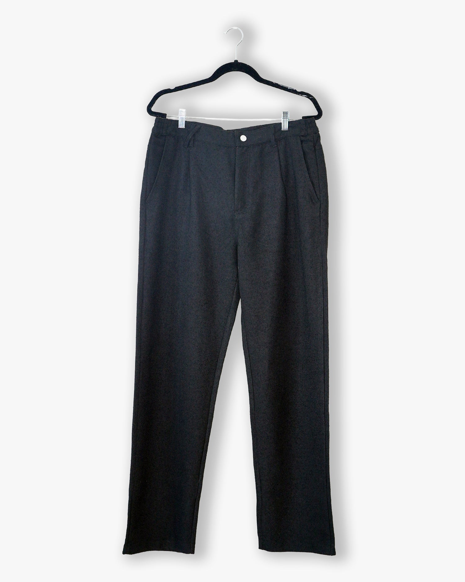 [#147] : Straight Trousers – Black – 34