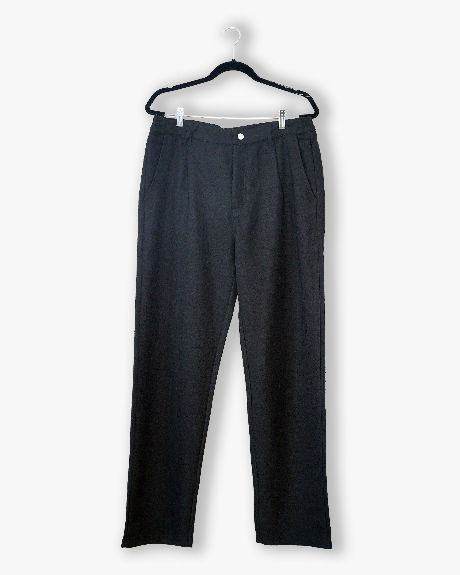 [#147] : Straight Trousers – Black – 34