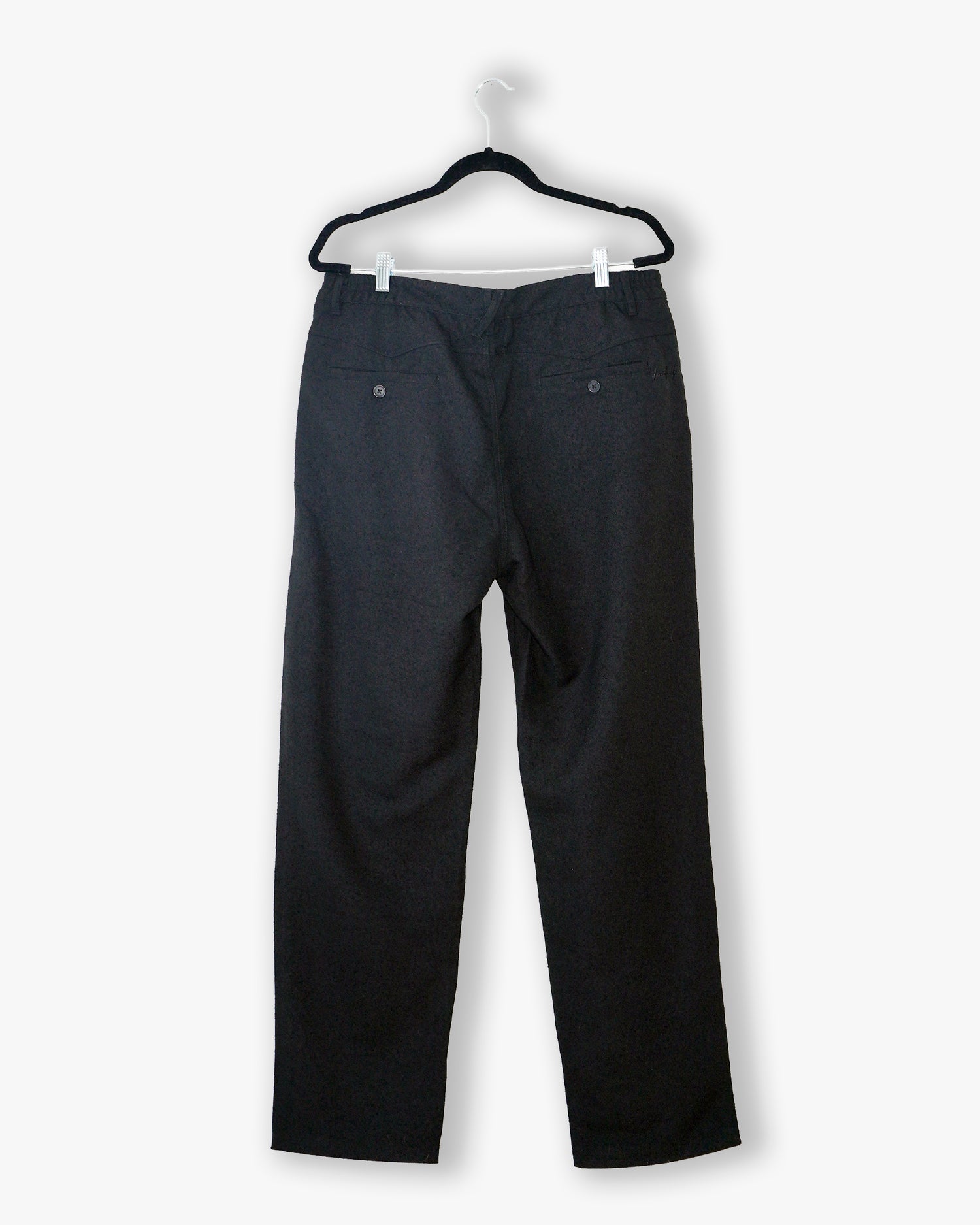[#147] : Straight Trousers – Black – 34