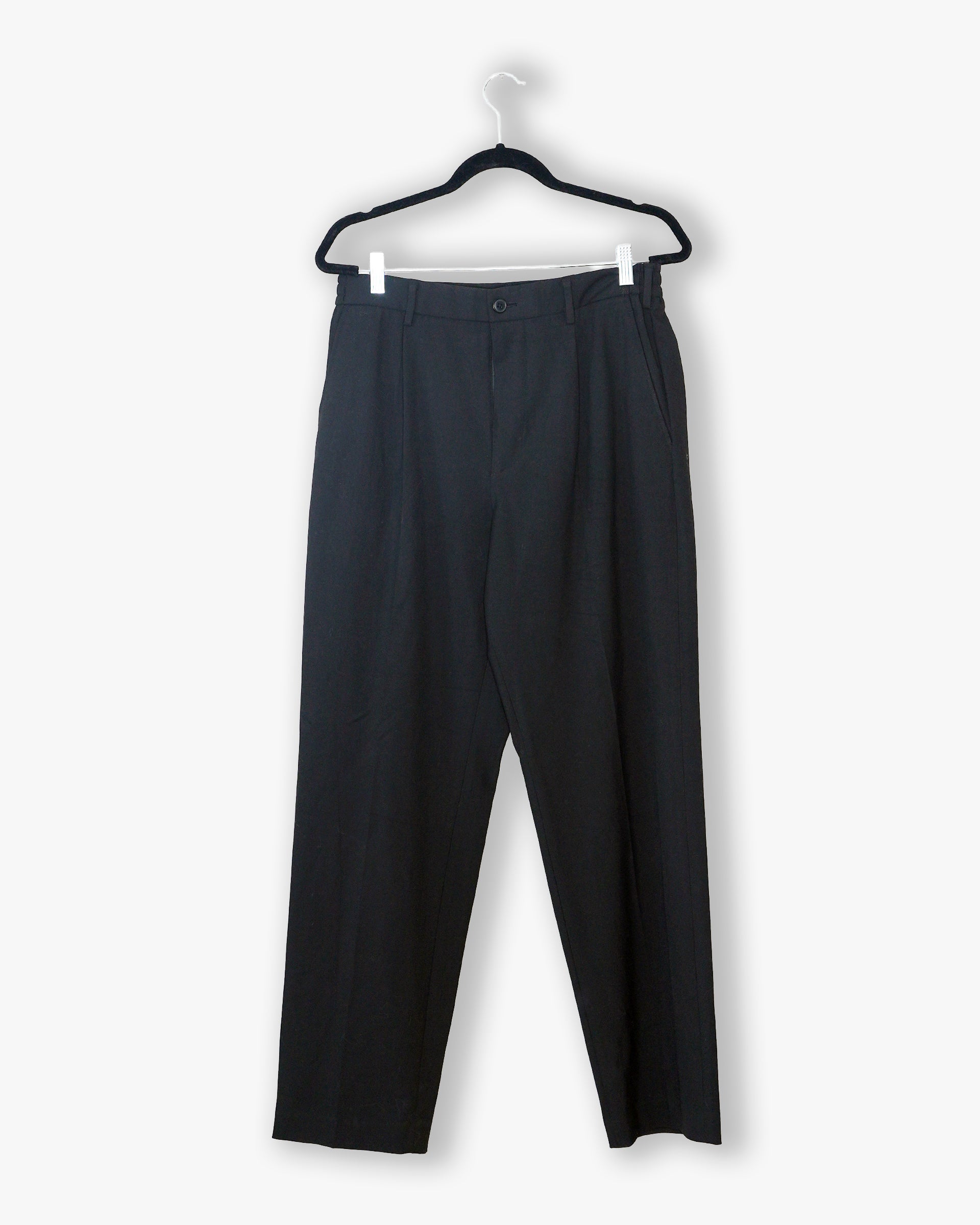 [#150] : Relaxed Trousers – Black – M
