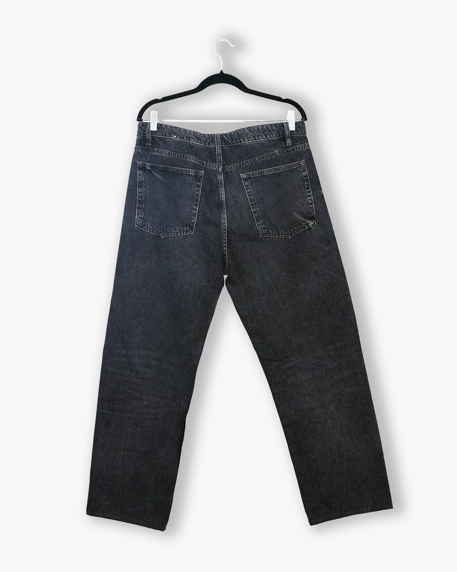[#160] : Straight Fit Denim – Vintage Black – 34