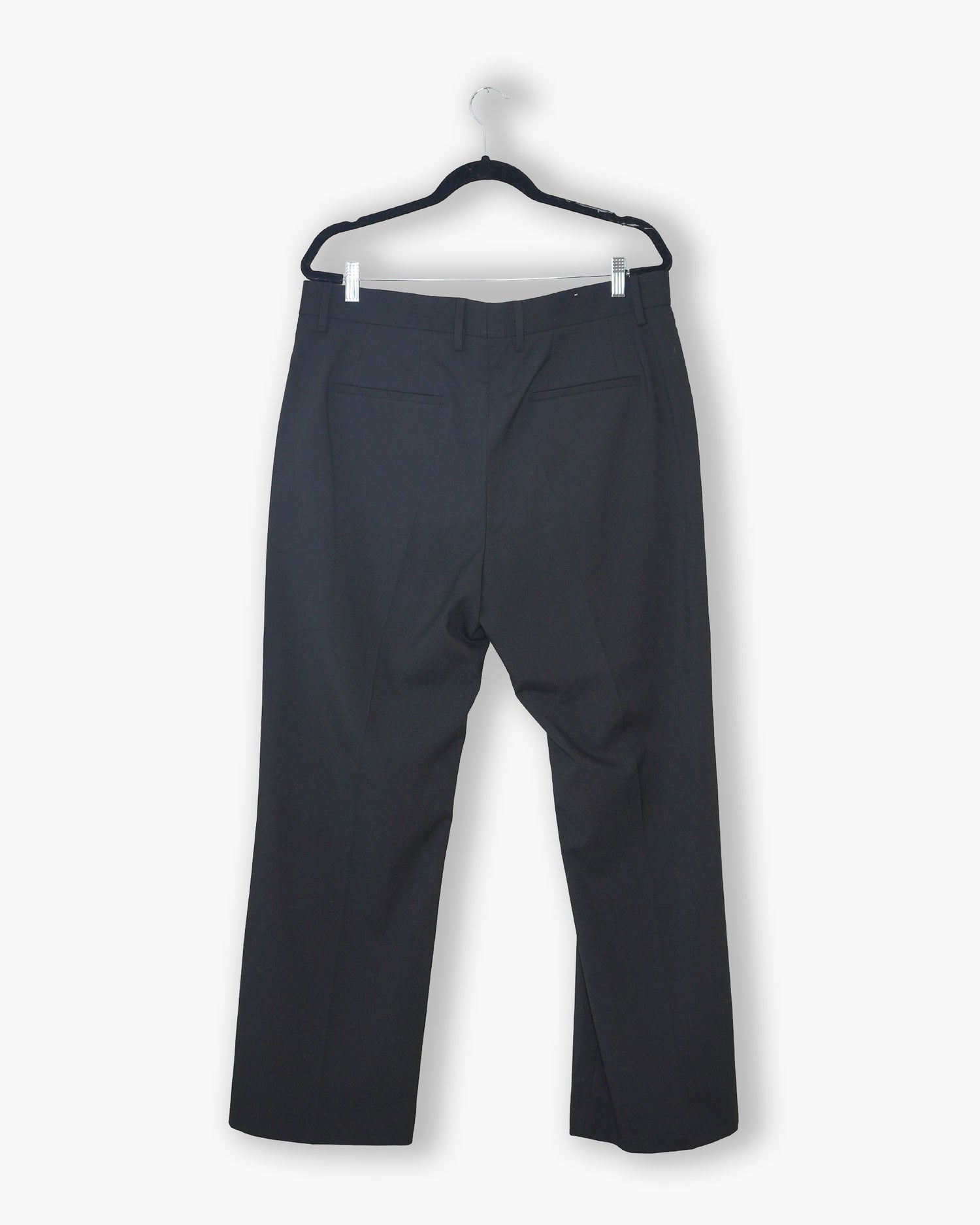 [#161] : Straight Trousers – Black – XL