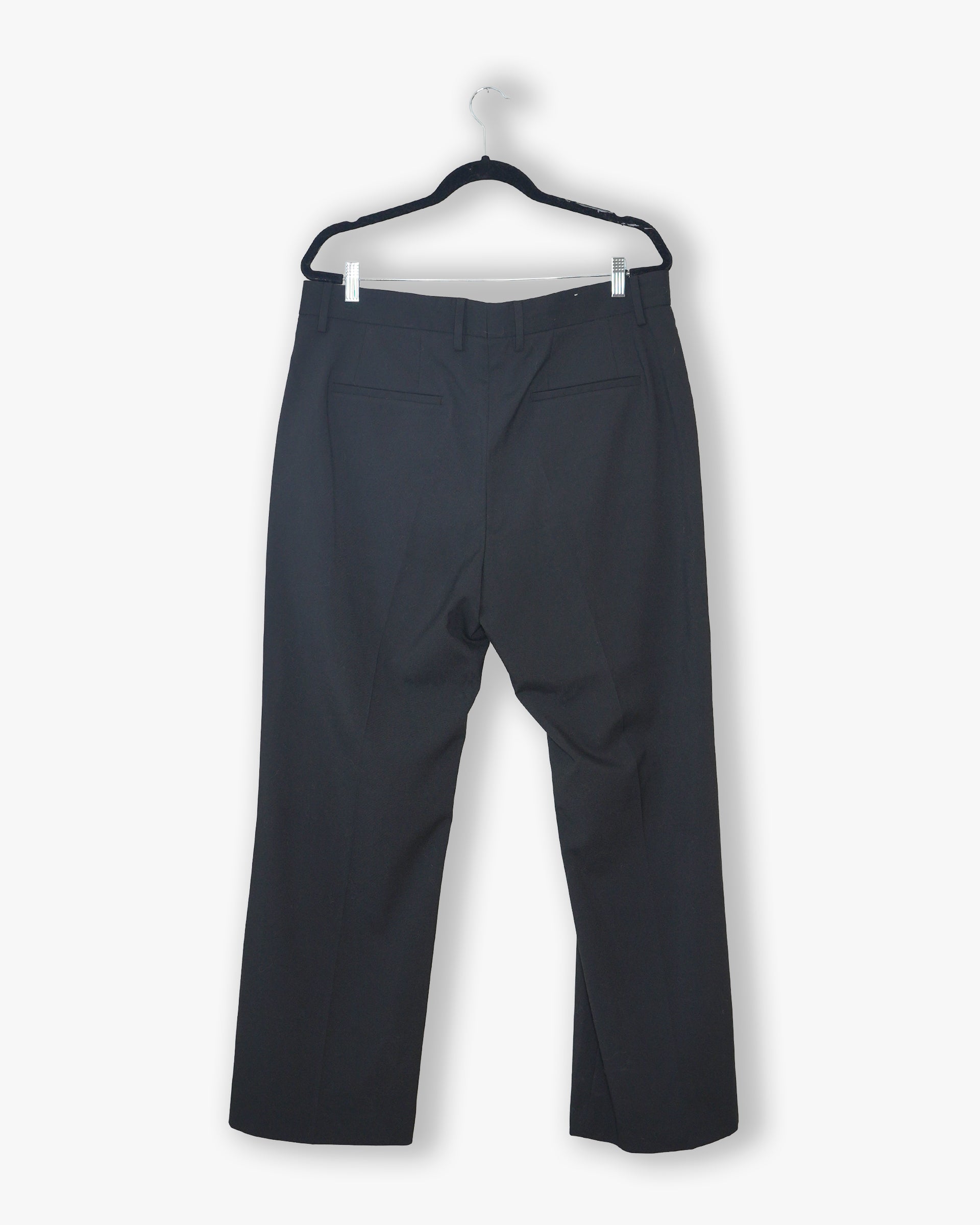 [#161] : Straight Trousers – Black – XL