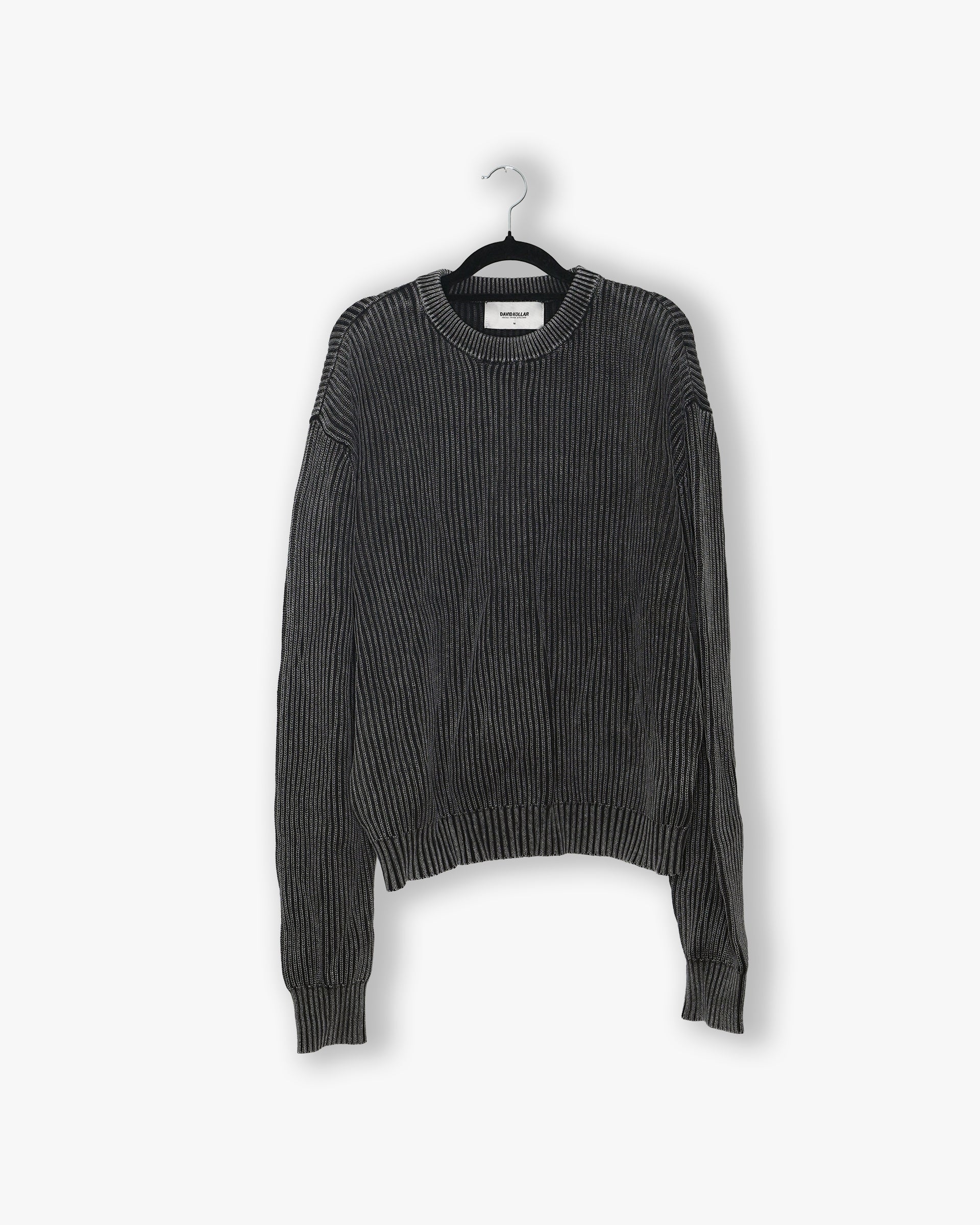 [#187] : Knit Sweater - Vintage Black - M