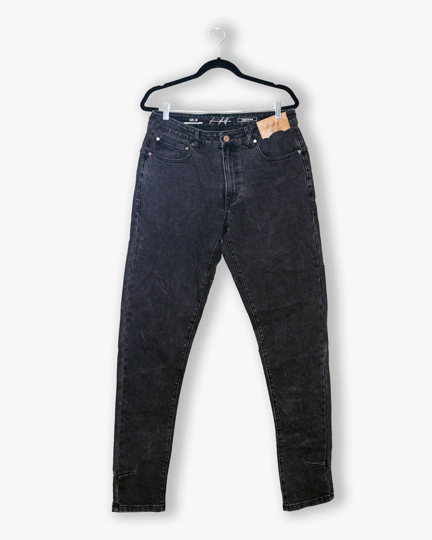 [#218] : Slim Fit Denim - Classic Black - 32