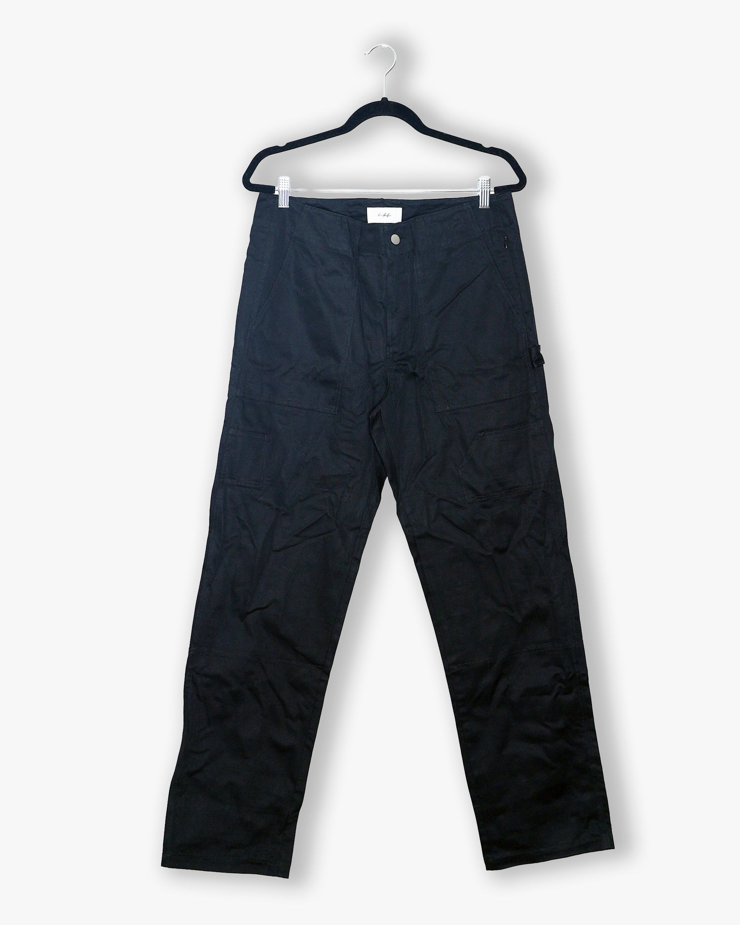 [#225] : Relaxed Straight Fit Pant - Black - M
