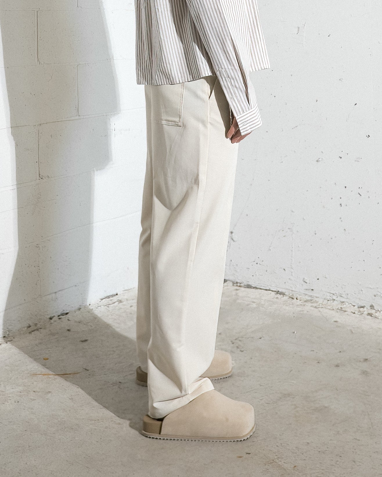 Relaxed Clinton Trousers - Off White