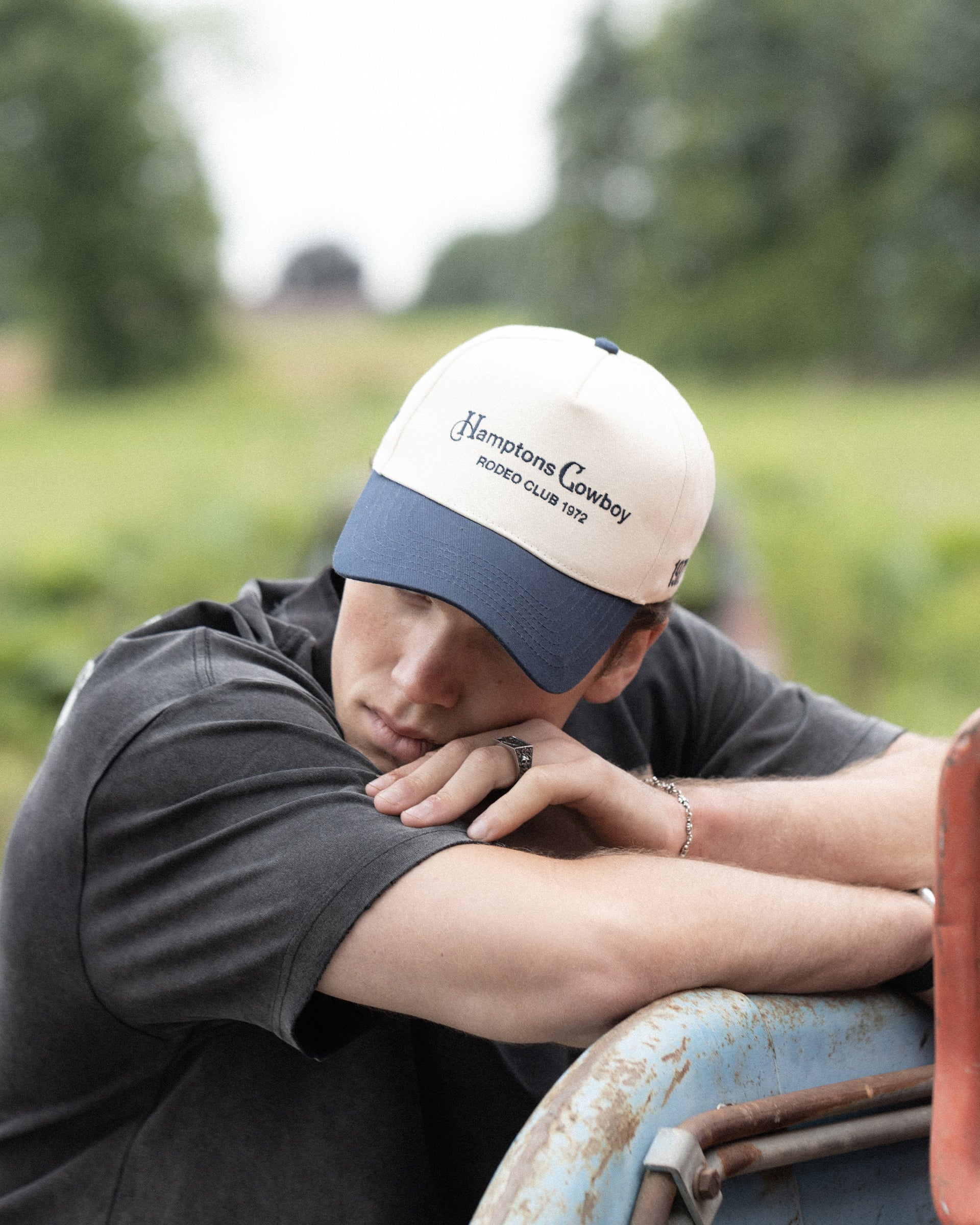 Hamptons Cowboy Hat : Navy