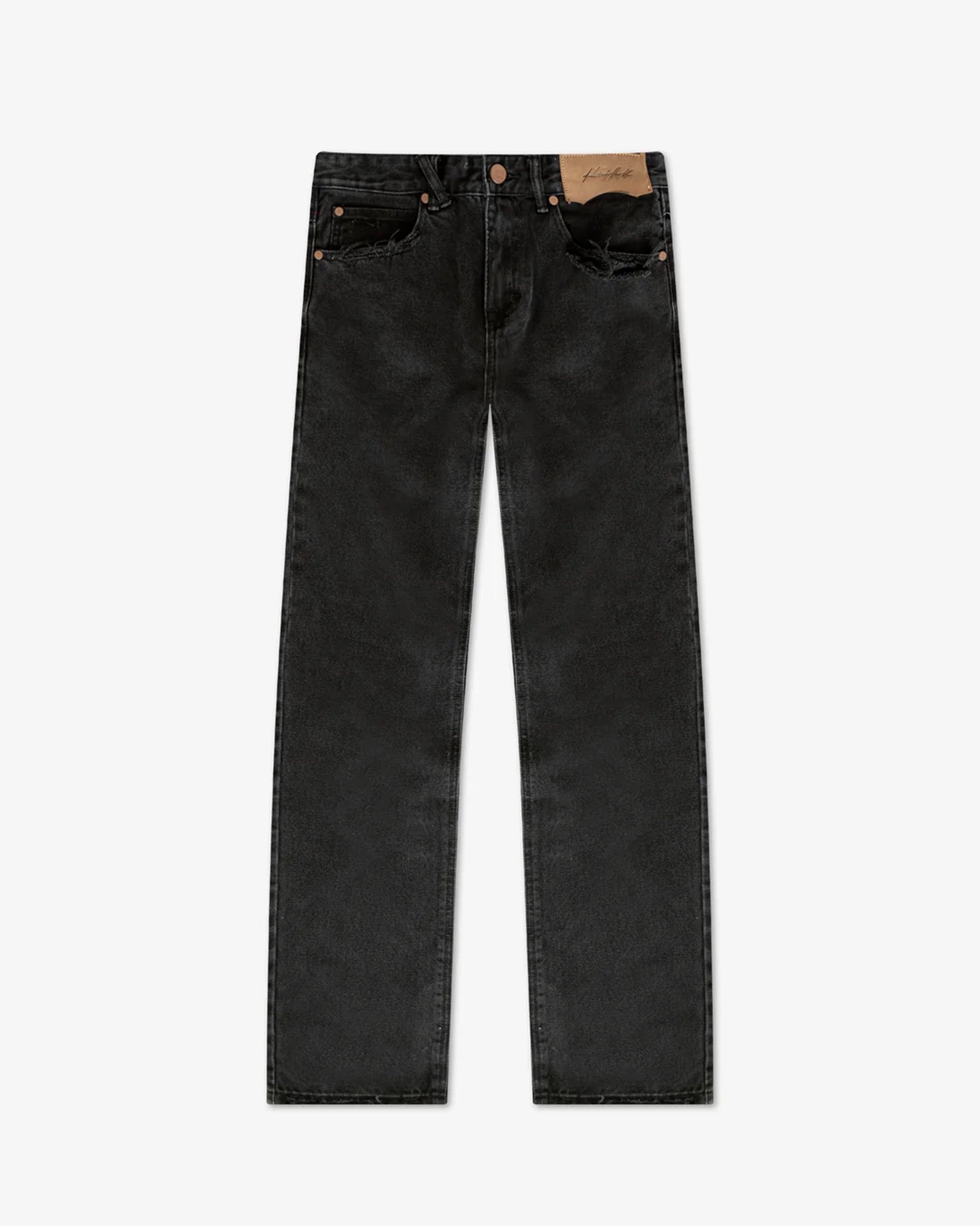 Straight Cut Denim: Classic Black