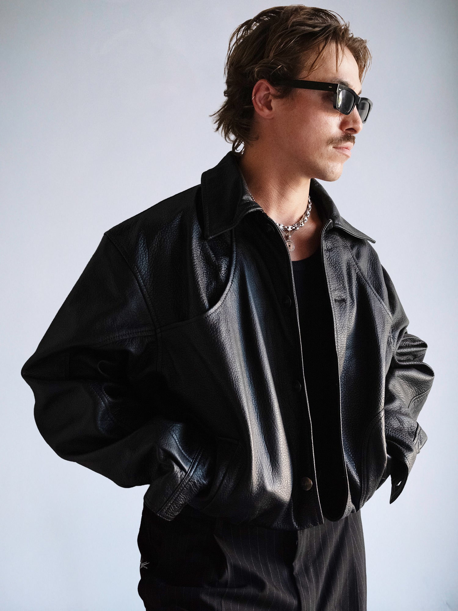 Classic Leather Jacket : Black - BDK