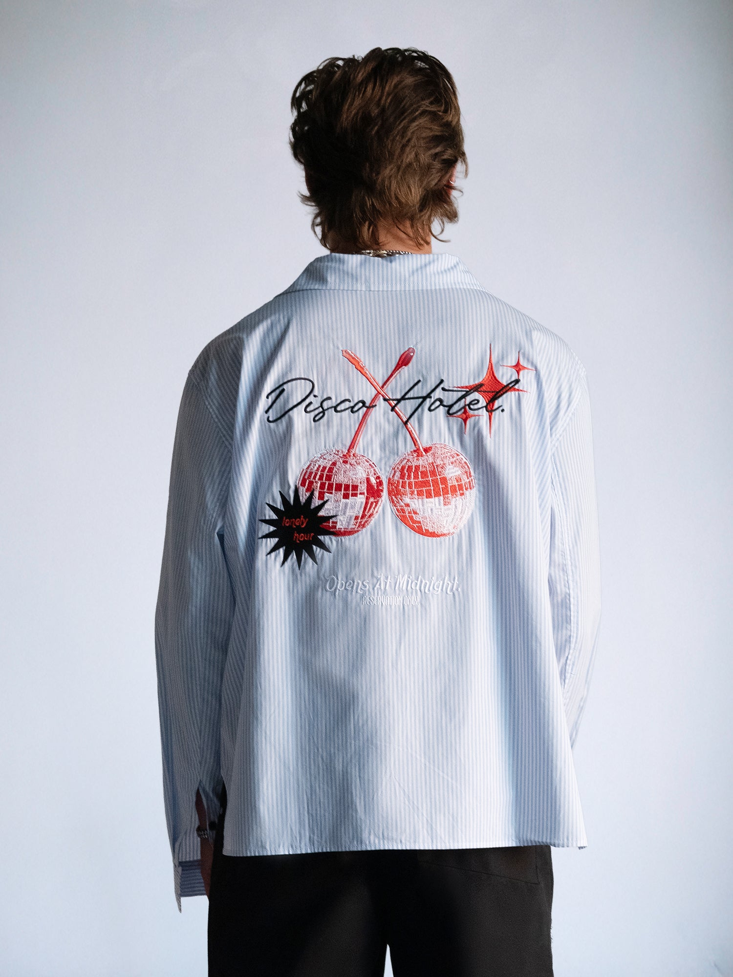 Disco Hotel - LS Box Button Down : Blue Pinstripe - BDK