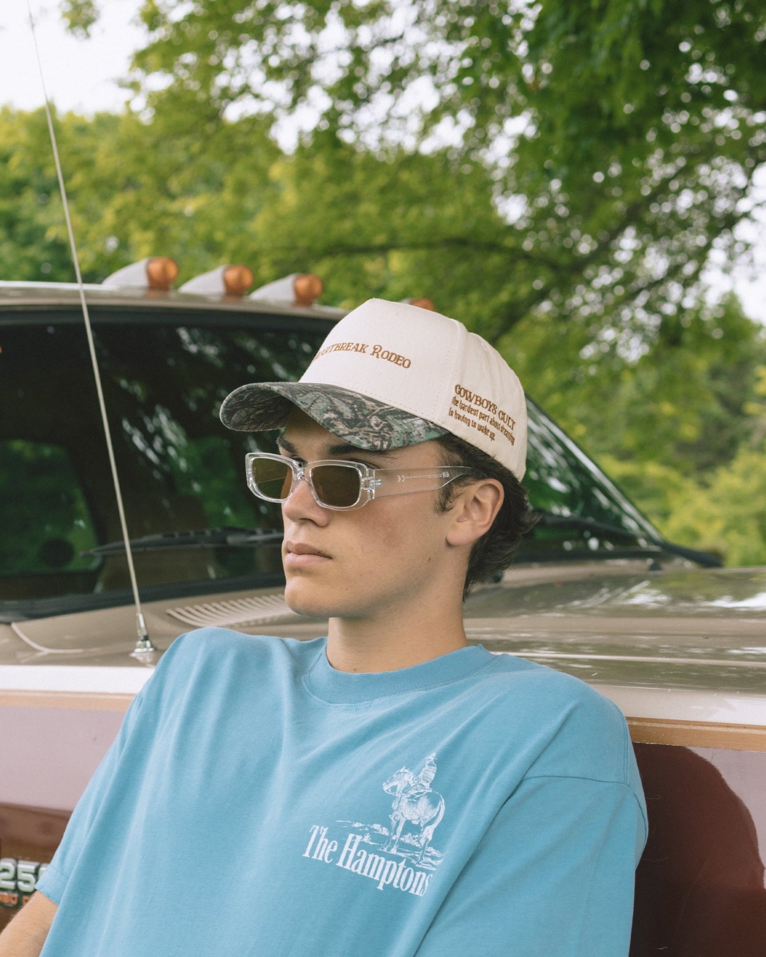 Heartbreak Rodeo Hat : Off White / Camo Green - BDK