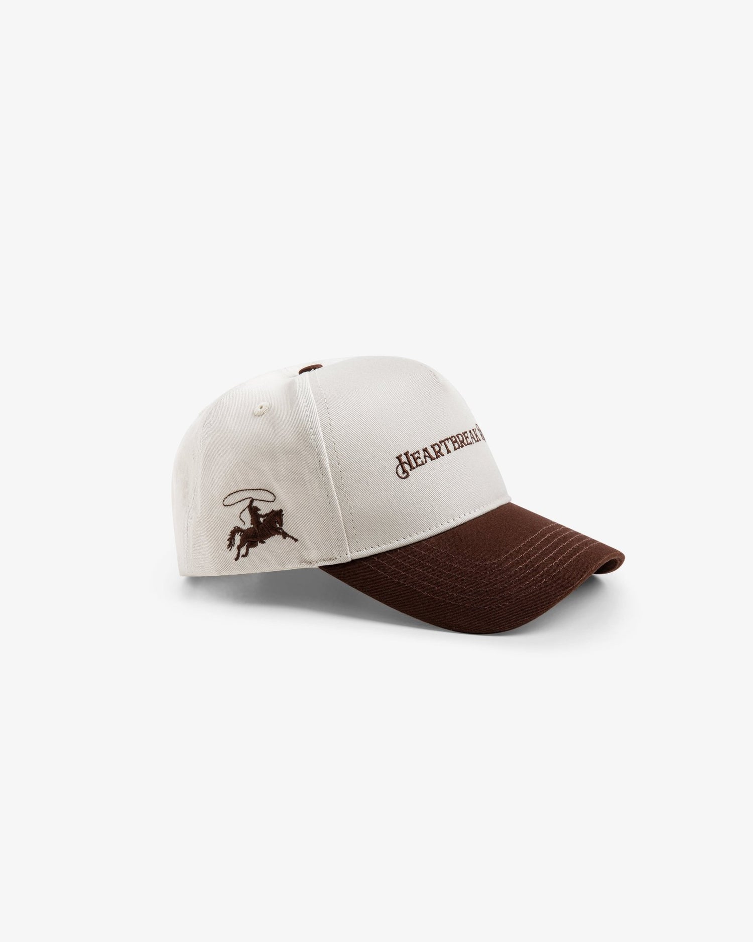 Heartbreak Rodeo Hat : Off White/Chocolate Brown - BDK