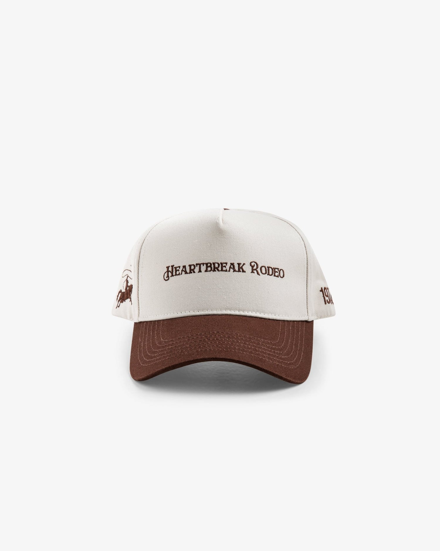 Heartbreak Rodeo Hat : Off White/Chocolate Brown - BDK