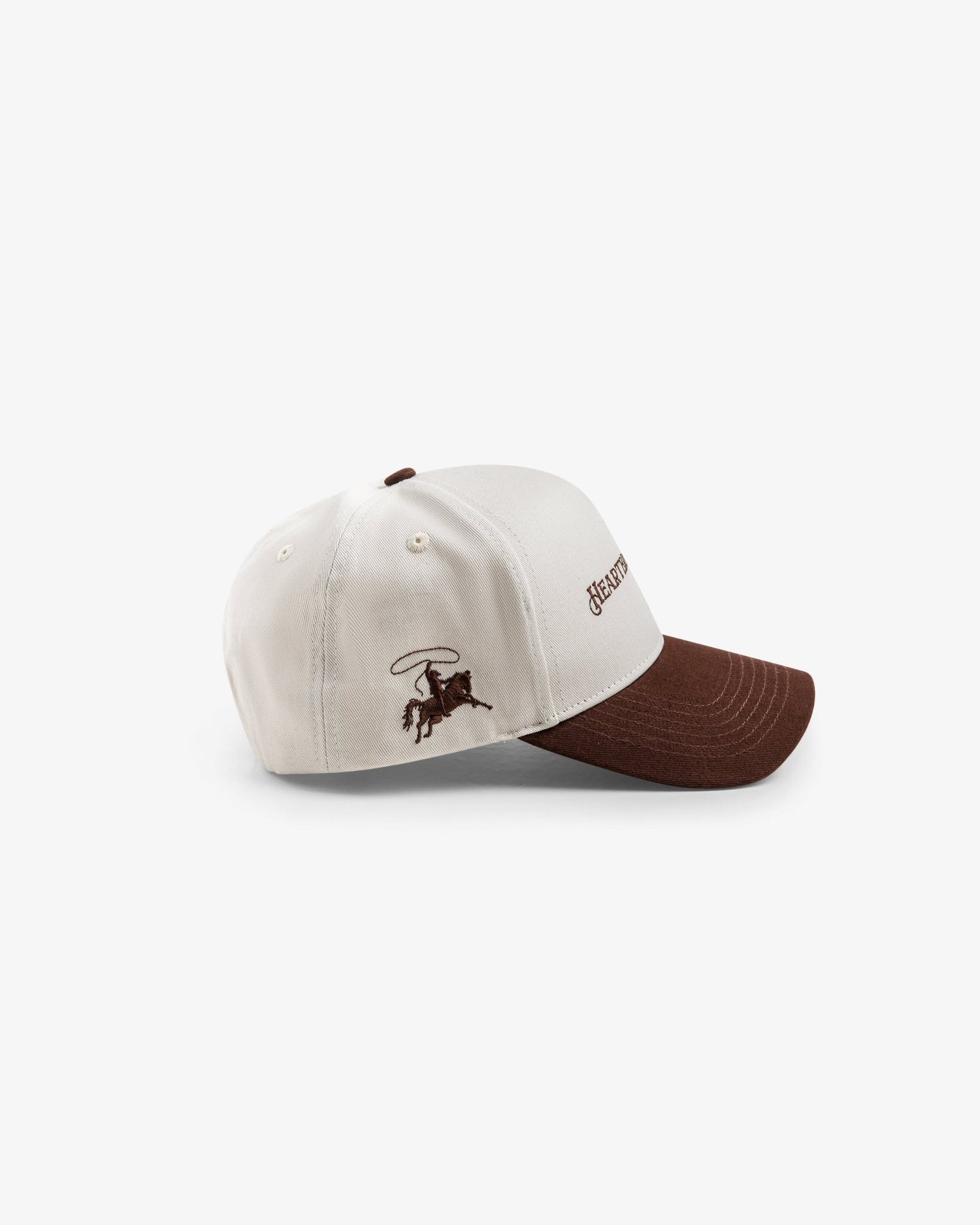 Heartbreak Rodeo Hat : Off White/Chocolate Brown - BDK