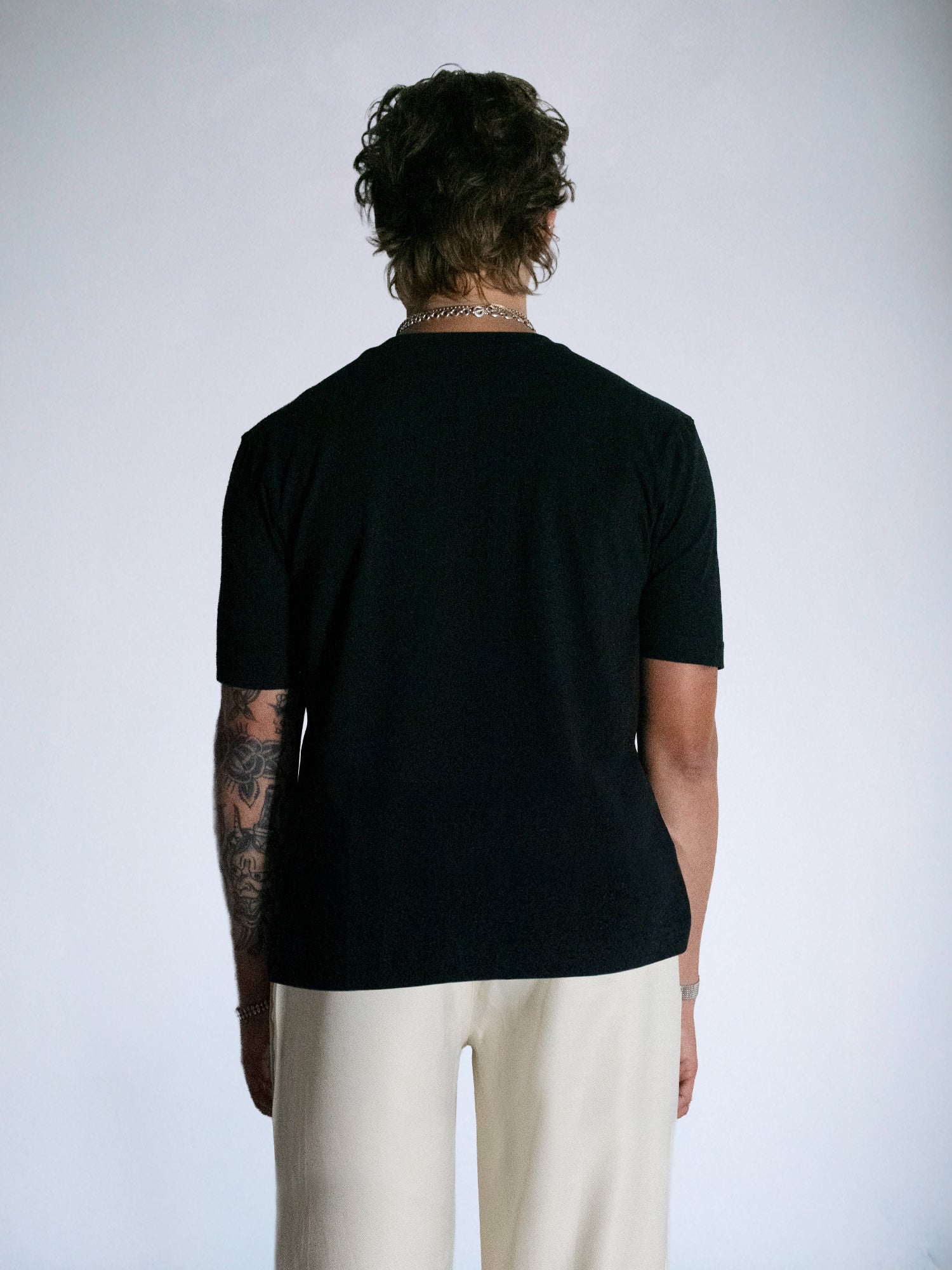 The Crew Fitted Tee : Black - BDK