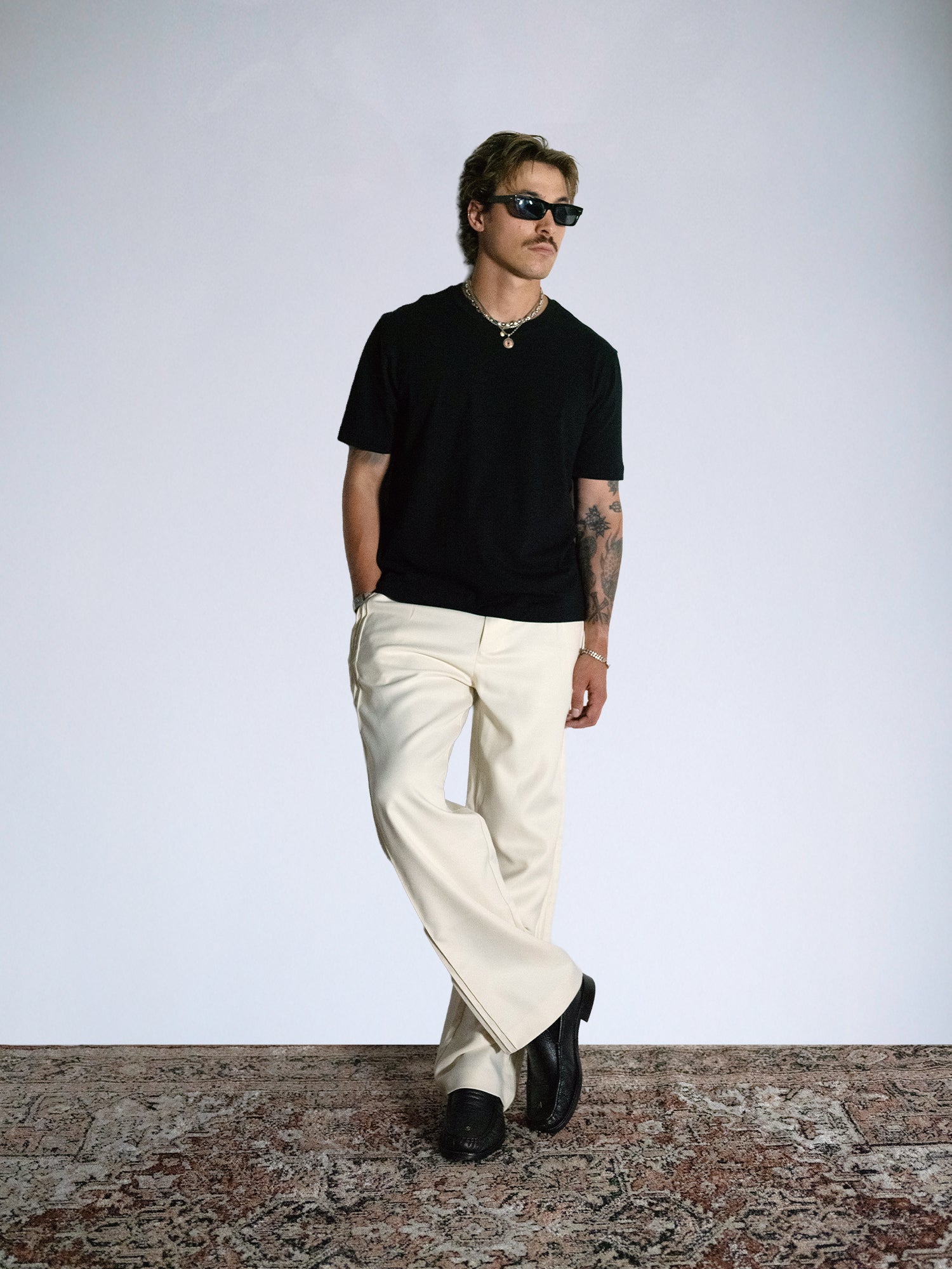 The Crew Fitted Tee : Black - BDK