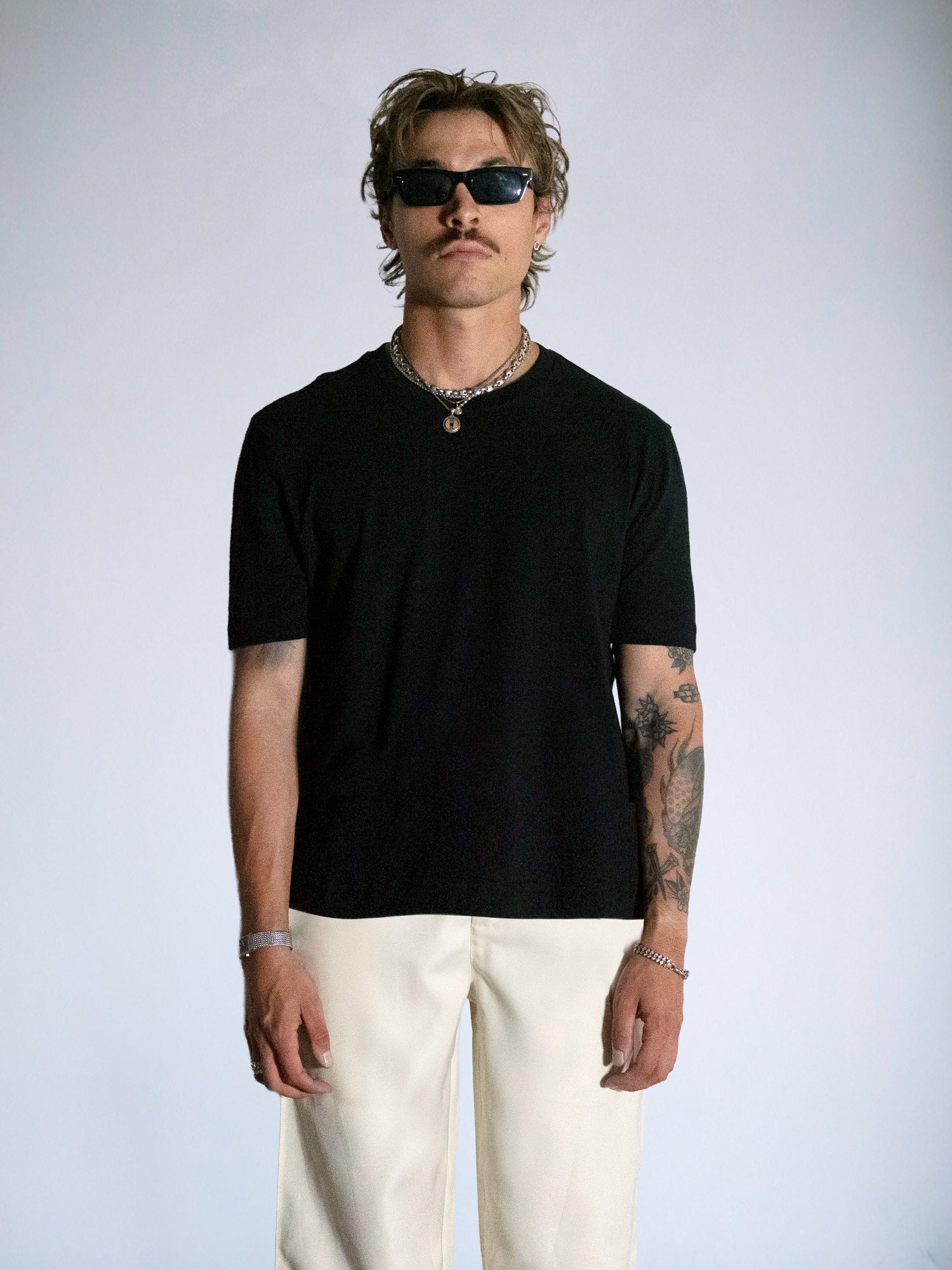 The Crew Fitted Tee : Black - BDK