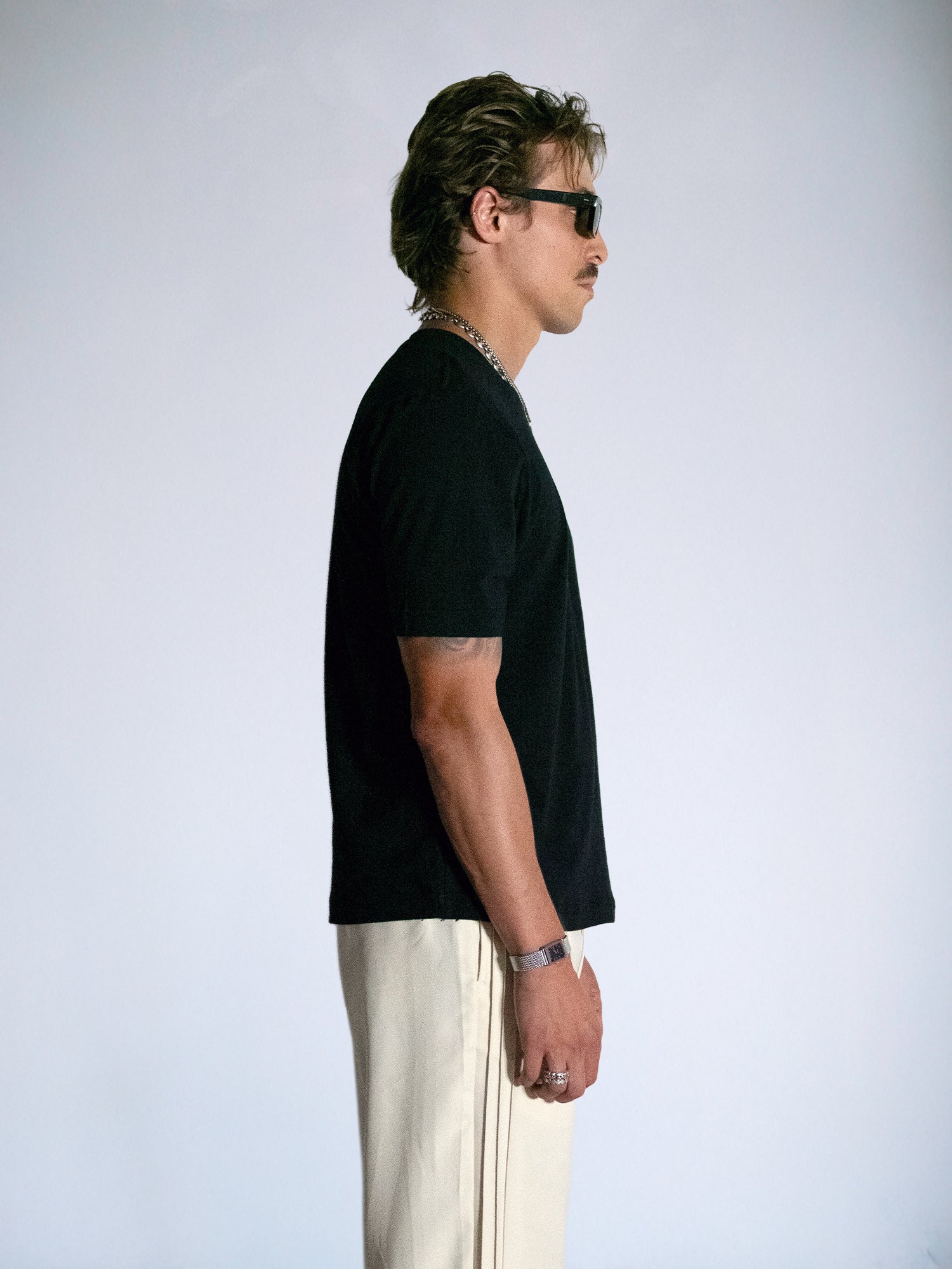 The Crew Fitted Tee : Black - BDK