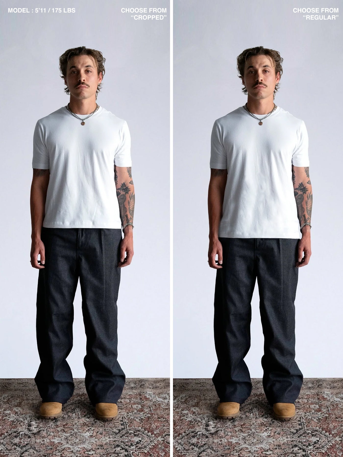 The Crew Fitted Tee : White - BDK