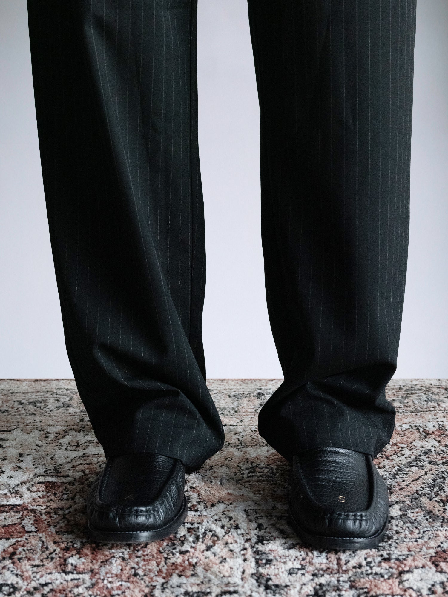 The Flow Trousers : Black Pinstripe - BDK
