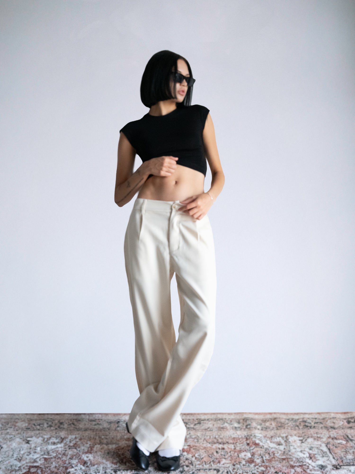 The Flow Trousers : Off White - BDK