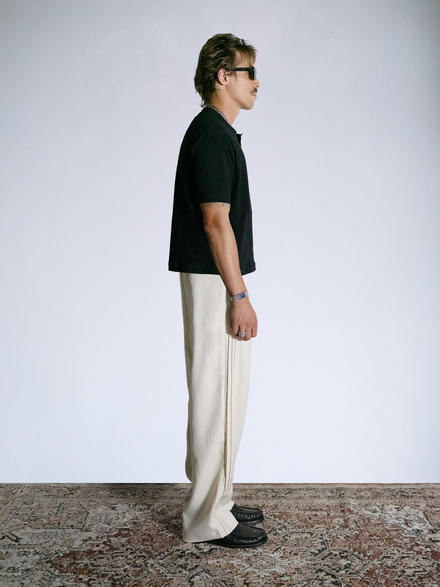 The Henley Fitted Tee : Black - BDK